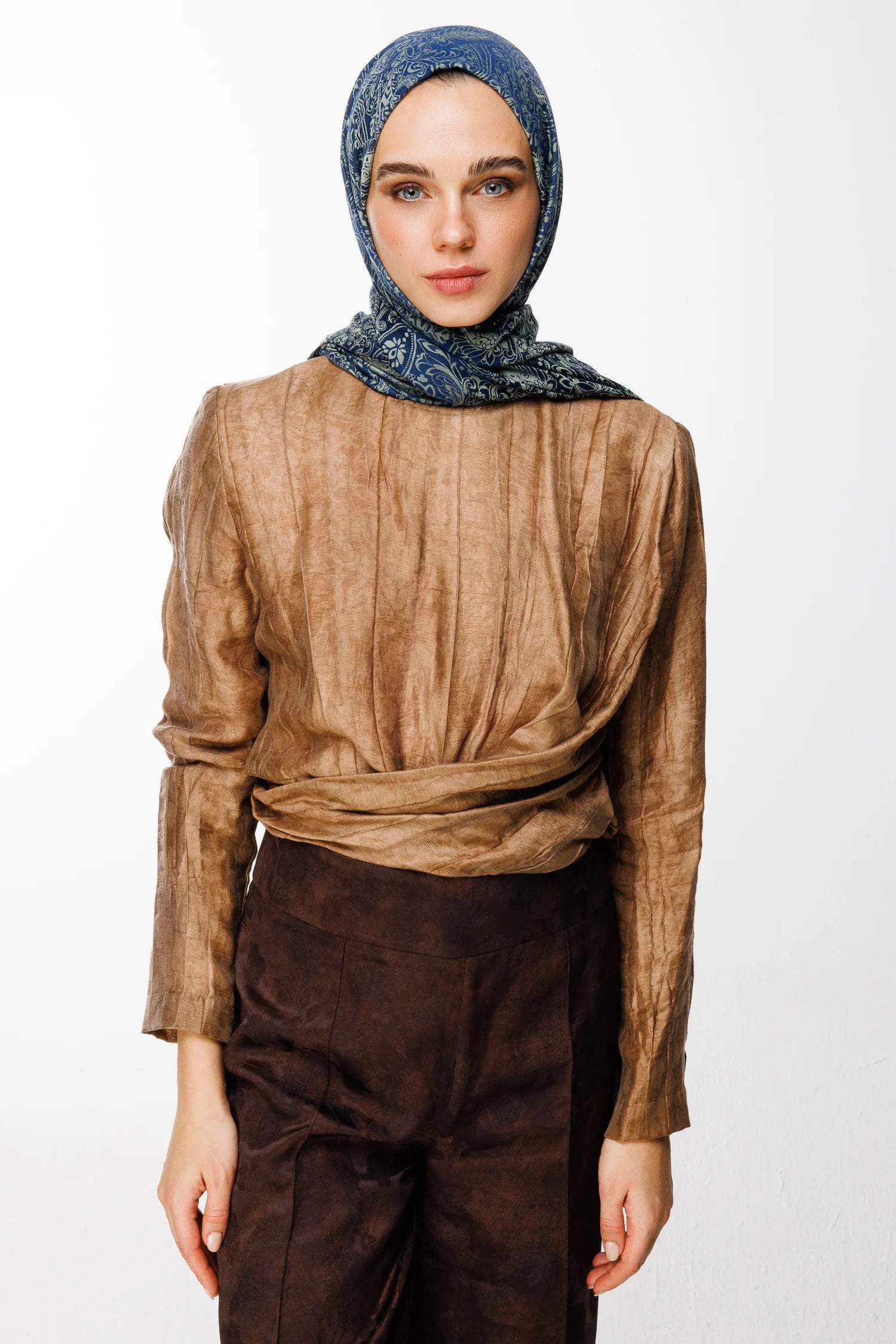 Velora Desen Çift Taraflı Şal