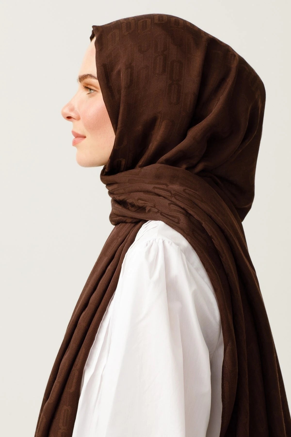 Zincir Desen Pamuk Jakar Şal