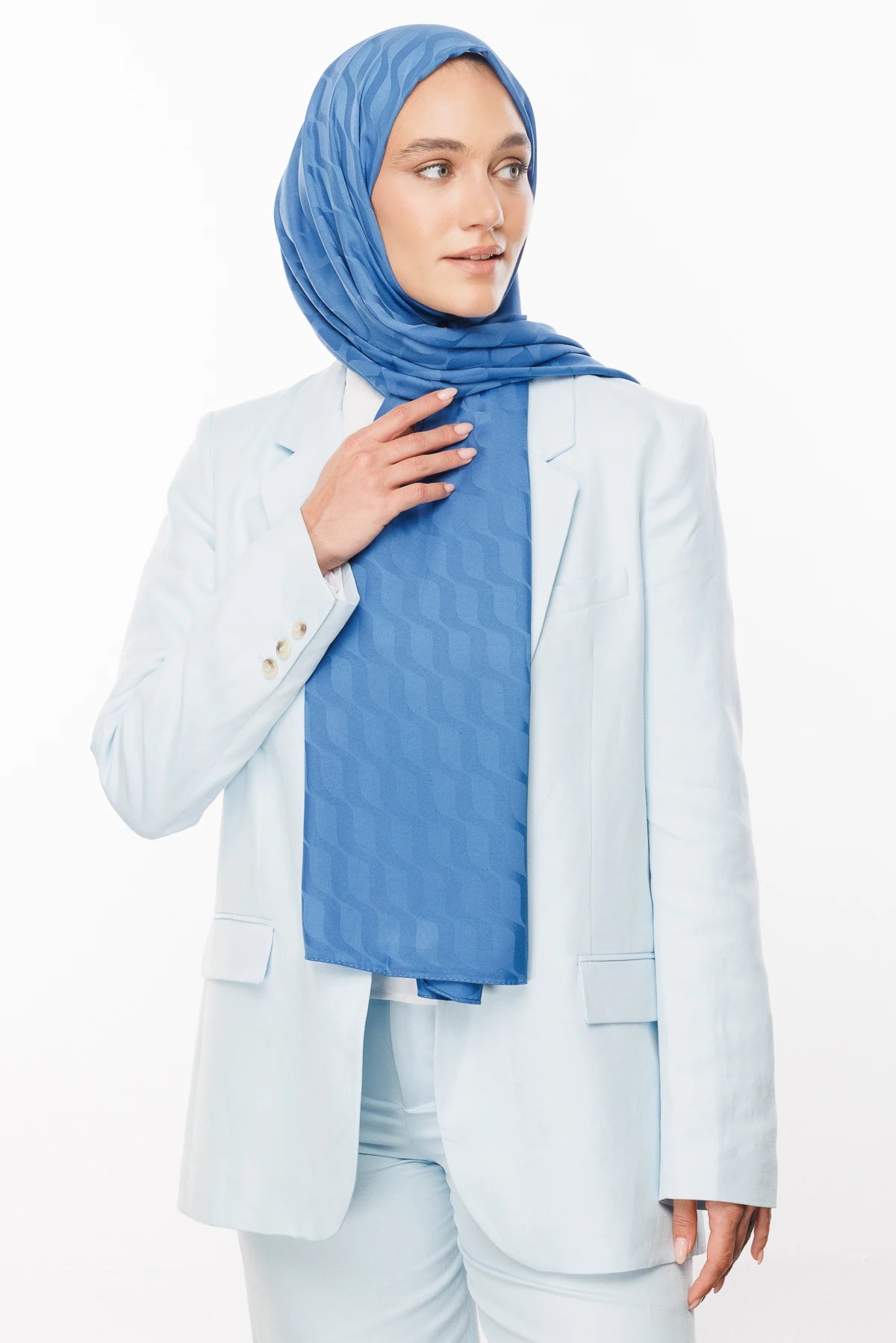 Dalga Desen İpeksi Jakar Şal