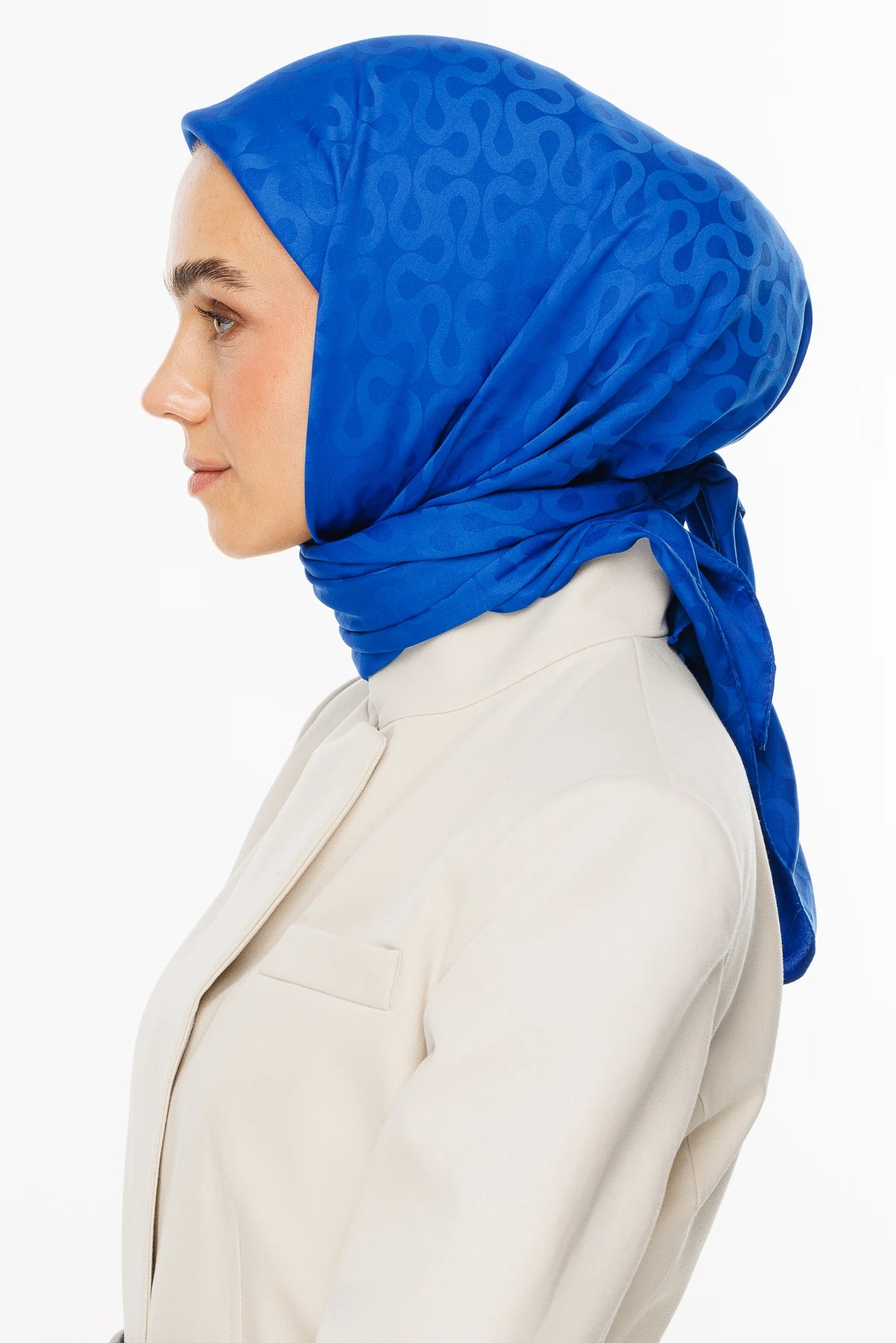 Moon Desen İpeksi Jakar Eşarp