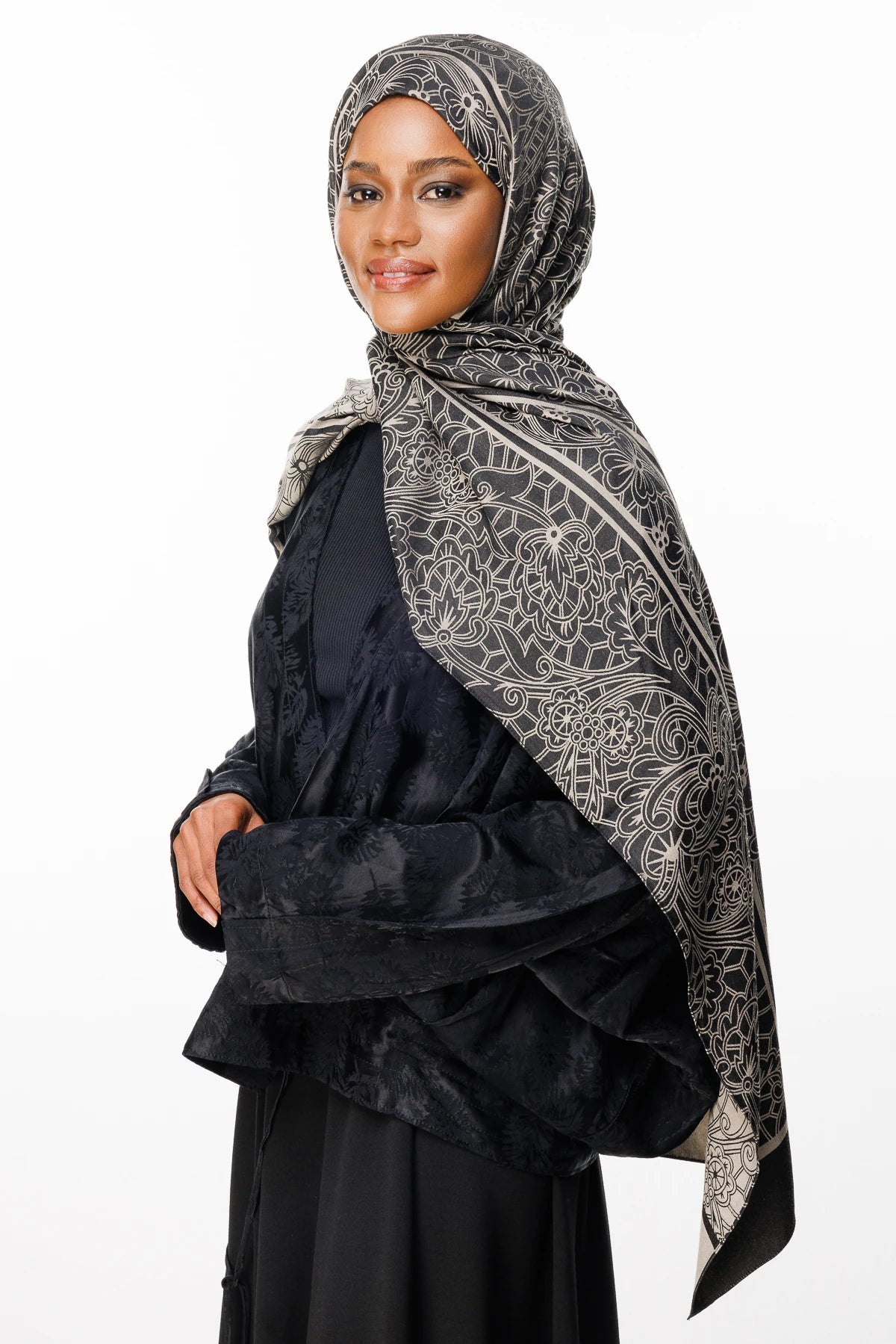 Lavin Desen Çift Taraflı Şal