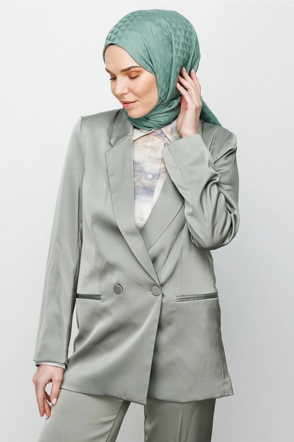 Prizma Desen Pamuk Jakar Şal