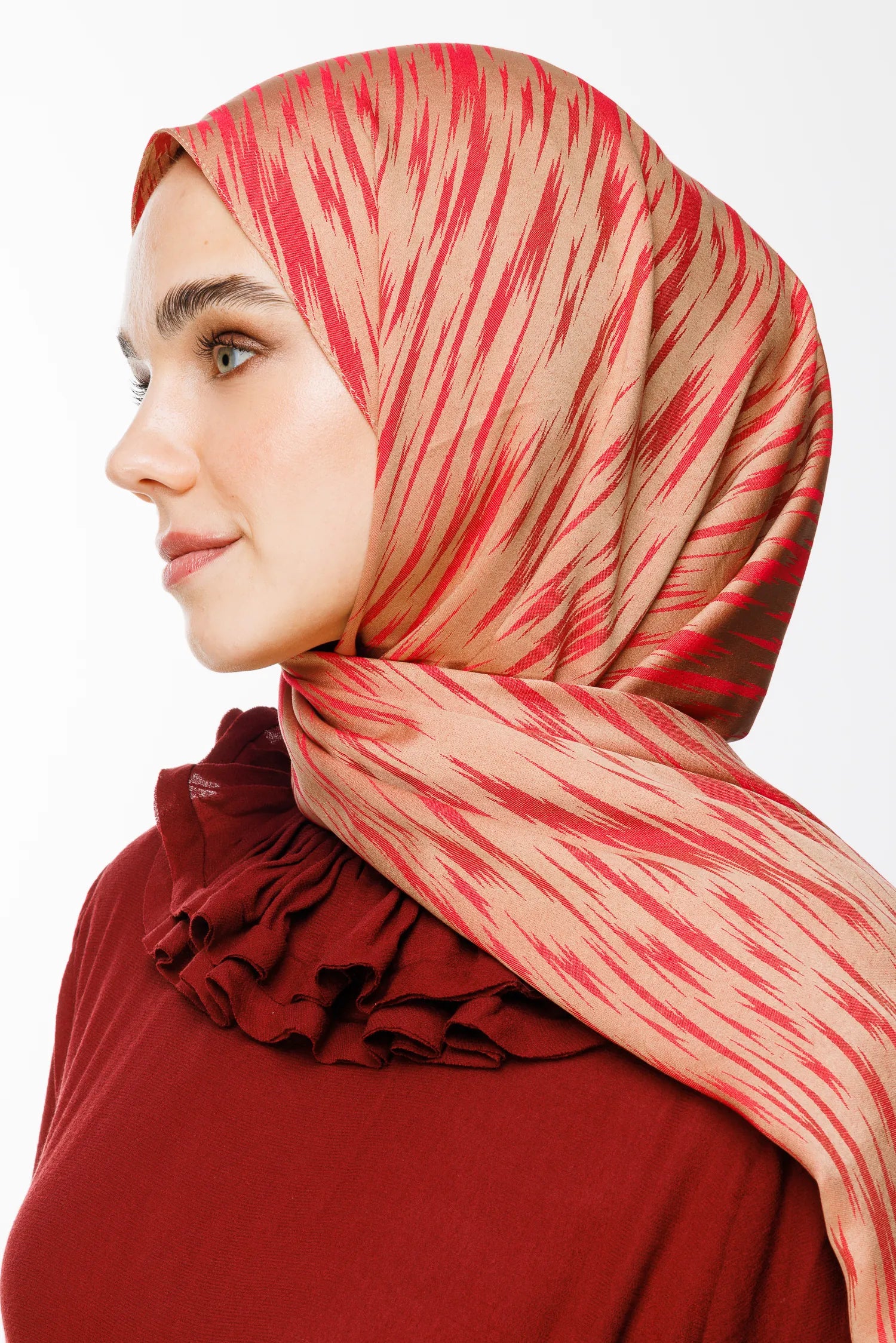 Selis Desen Çift Taraflı Şal