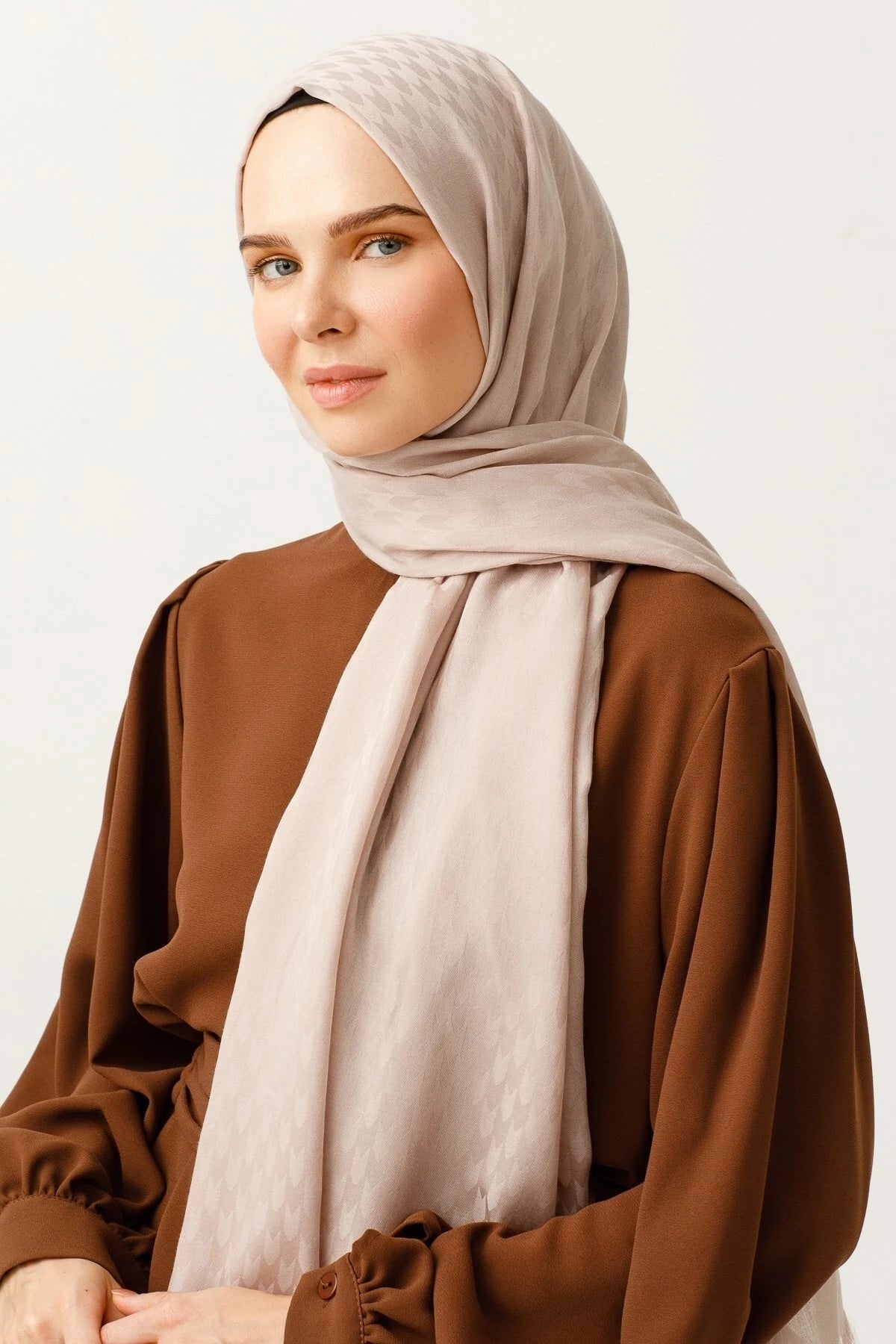 Kırlangıç Desen Pamuk Jakar Şal