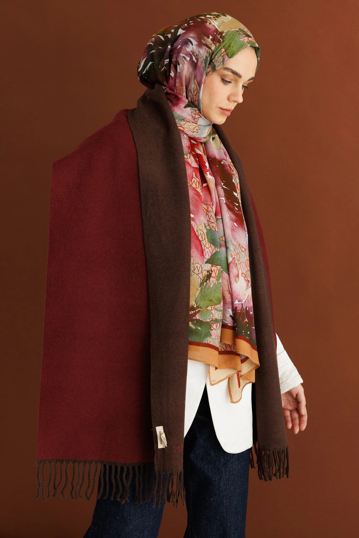 Çift Taraflı Yün Atkı