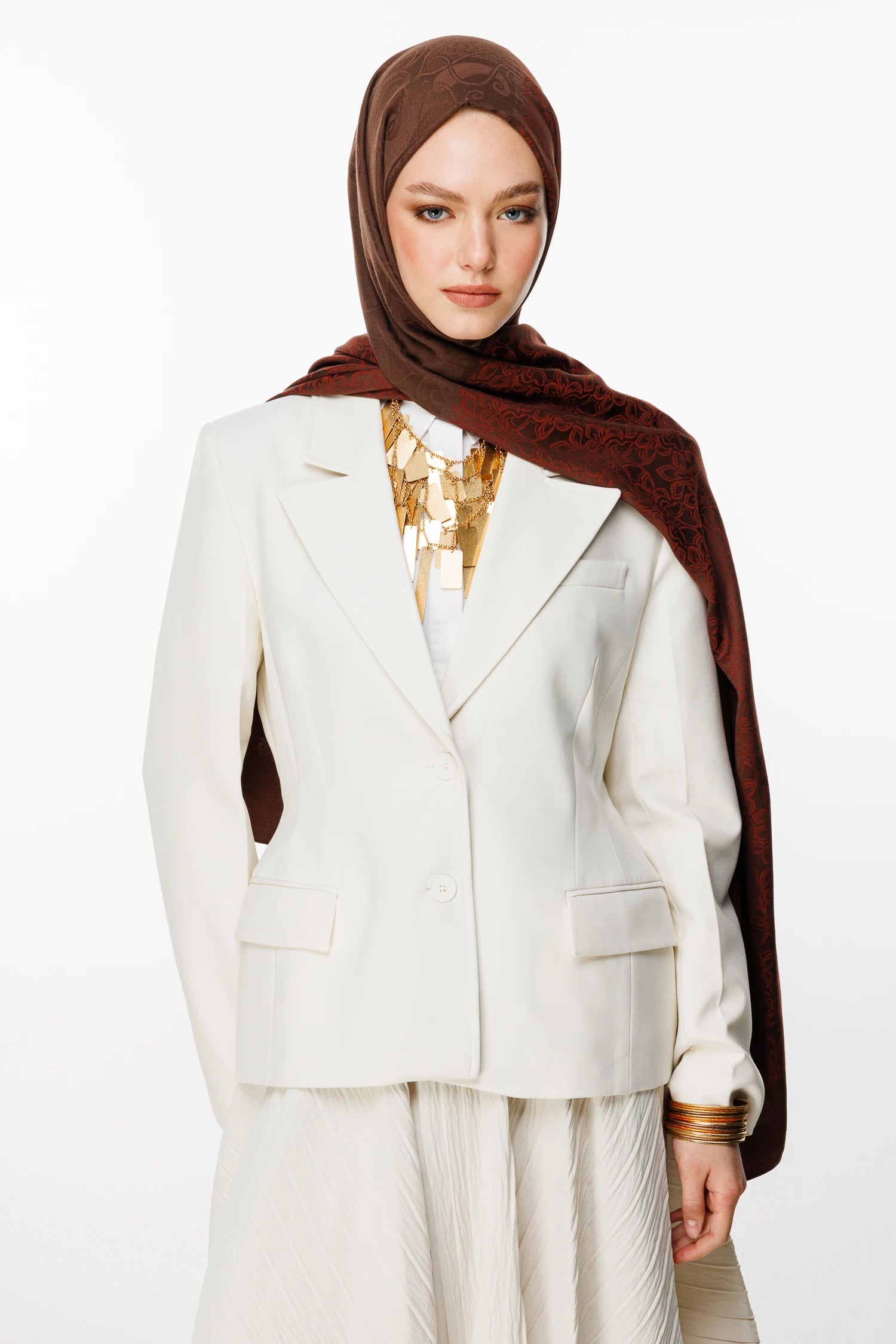 Nora Desen Çift Taraflı Şal