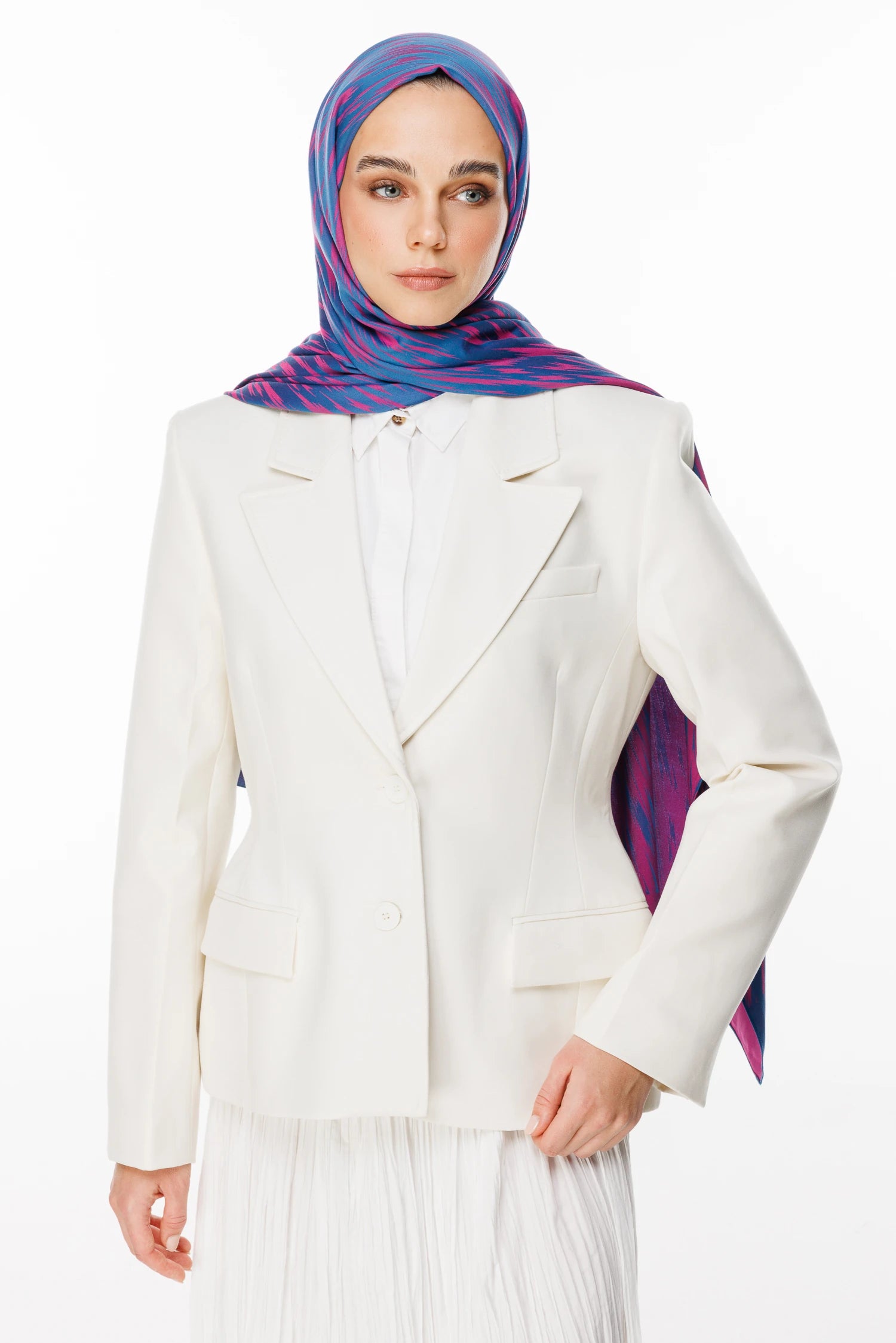 Selis Desen Çift Taraflı Şal