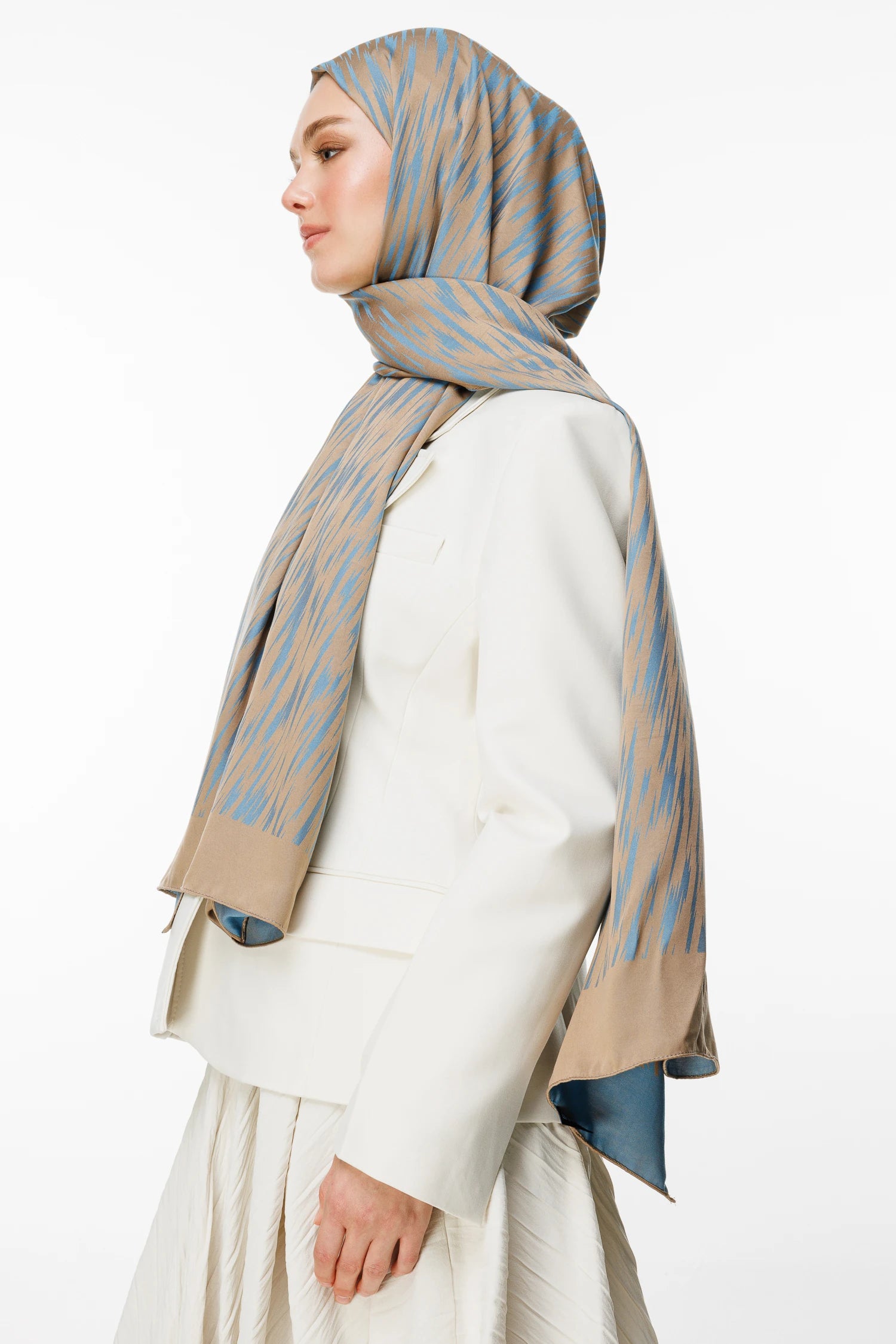 Selis Desen Çift Taraflı Şal