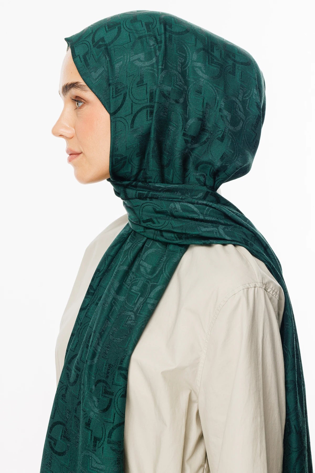 Longar Desen Parlak Jakar Şal