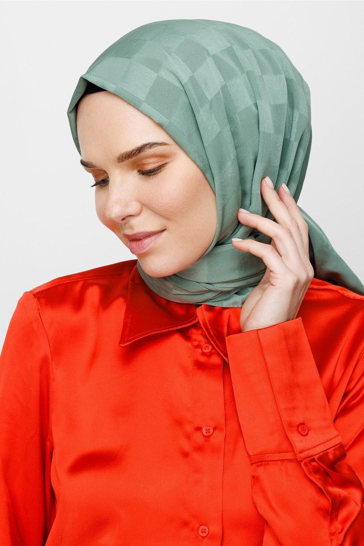 Dama Desen İpeksi Jakar Şal