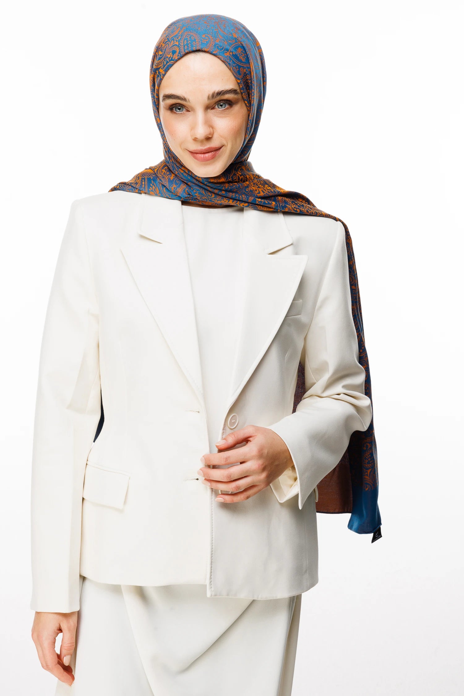 Velora Desen Çift Taraflı Şal