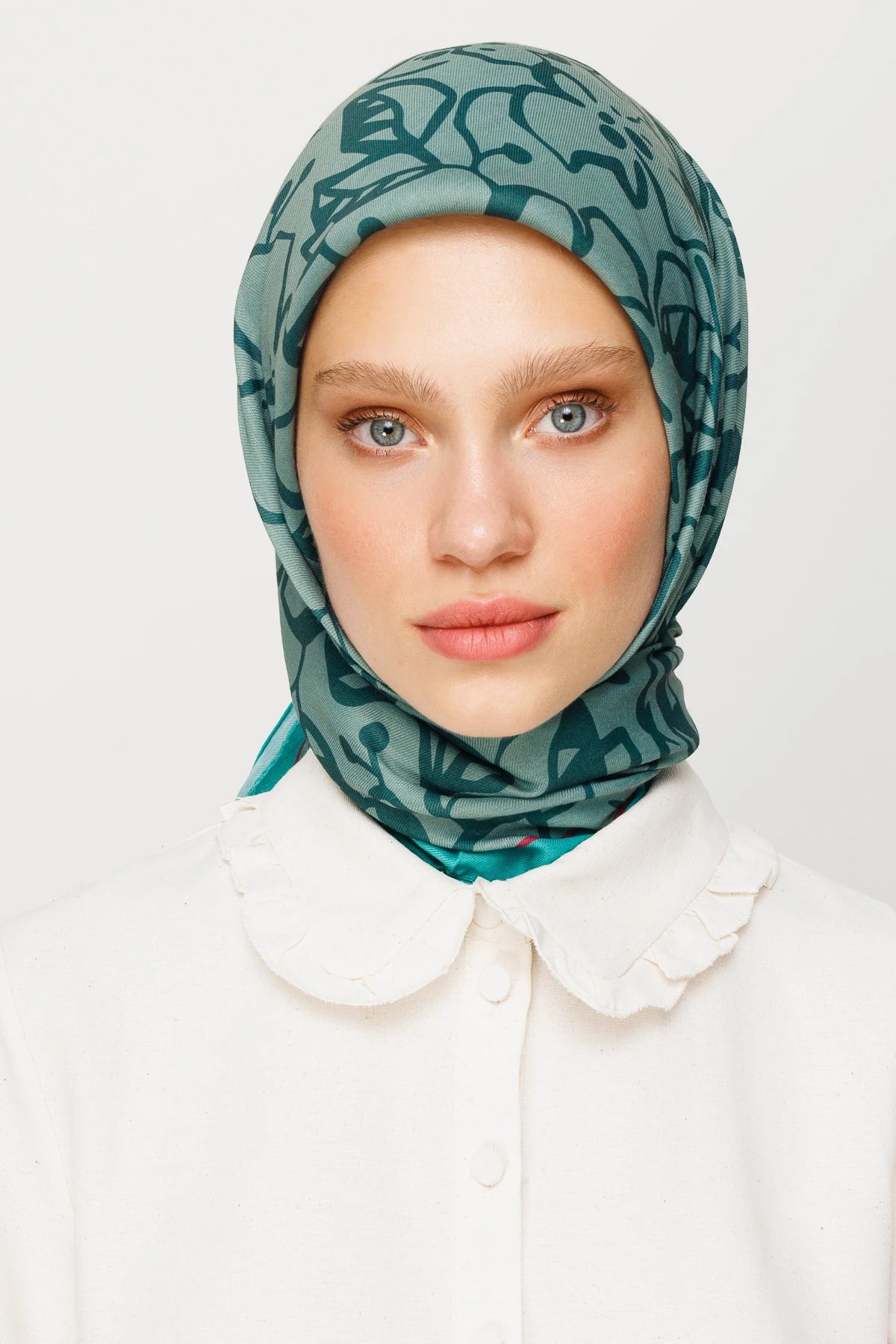 Floral Desen Dijital Soft Eşarp