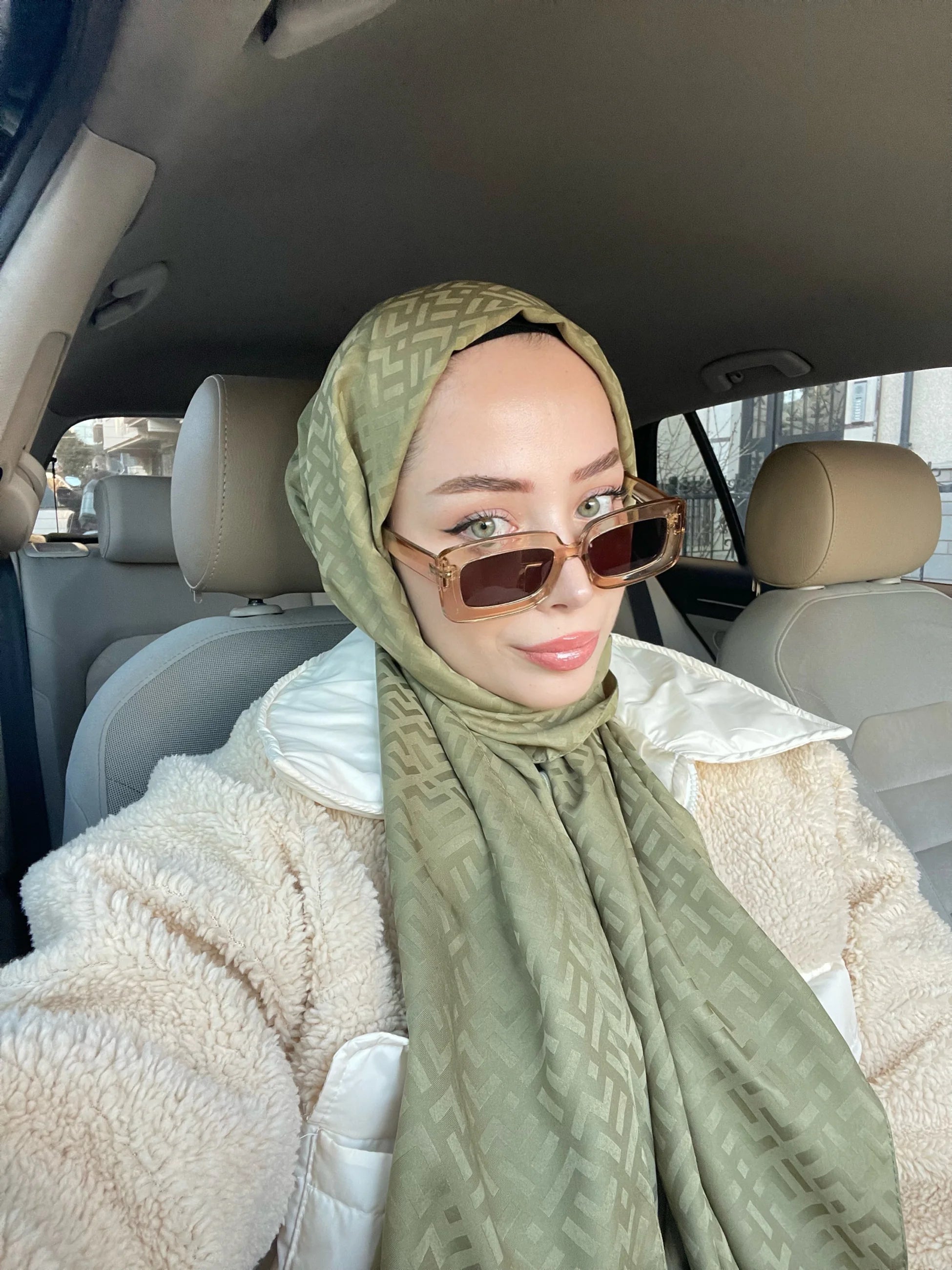 Z Desen İpeksi Jakar Şal