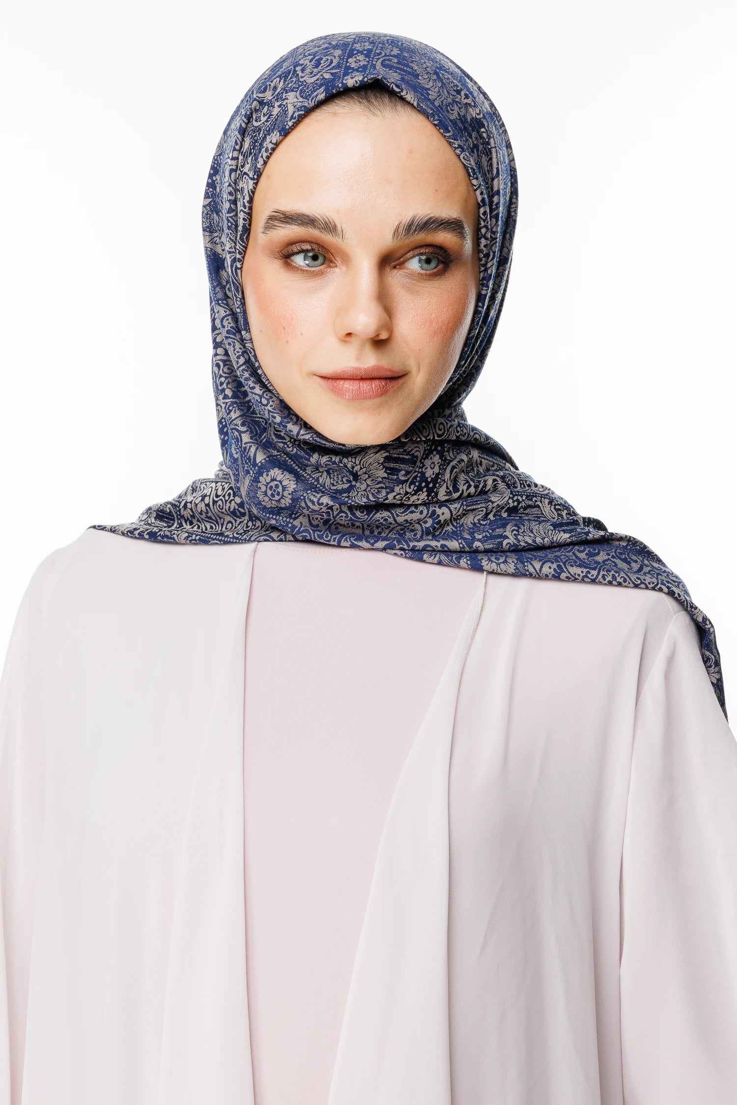 Henna Desen Çift Taraflı Şal