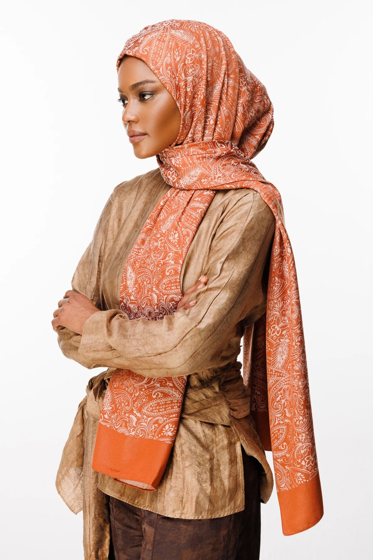 Velora Desen Çift Taraflı Şal