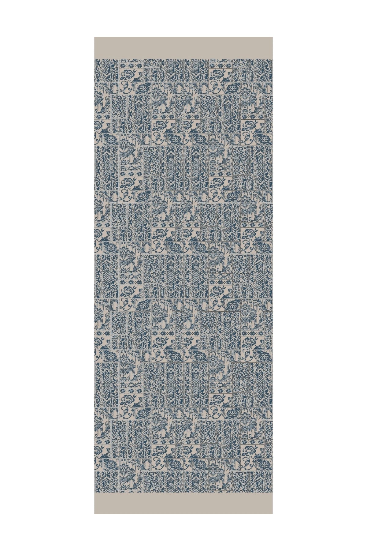 Henna Desen Çift Taraflı Şal