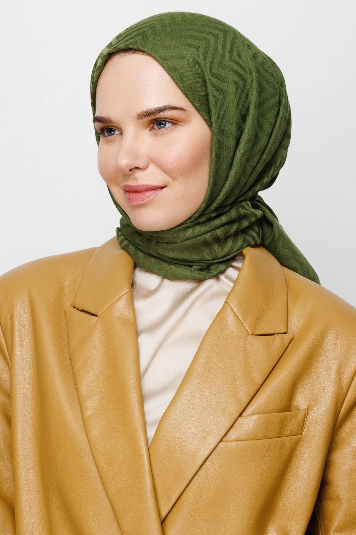 Zikzak Desen Pamuk Jakar Şal