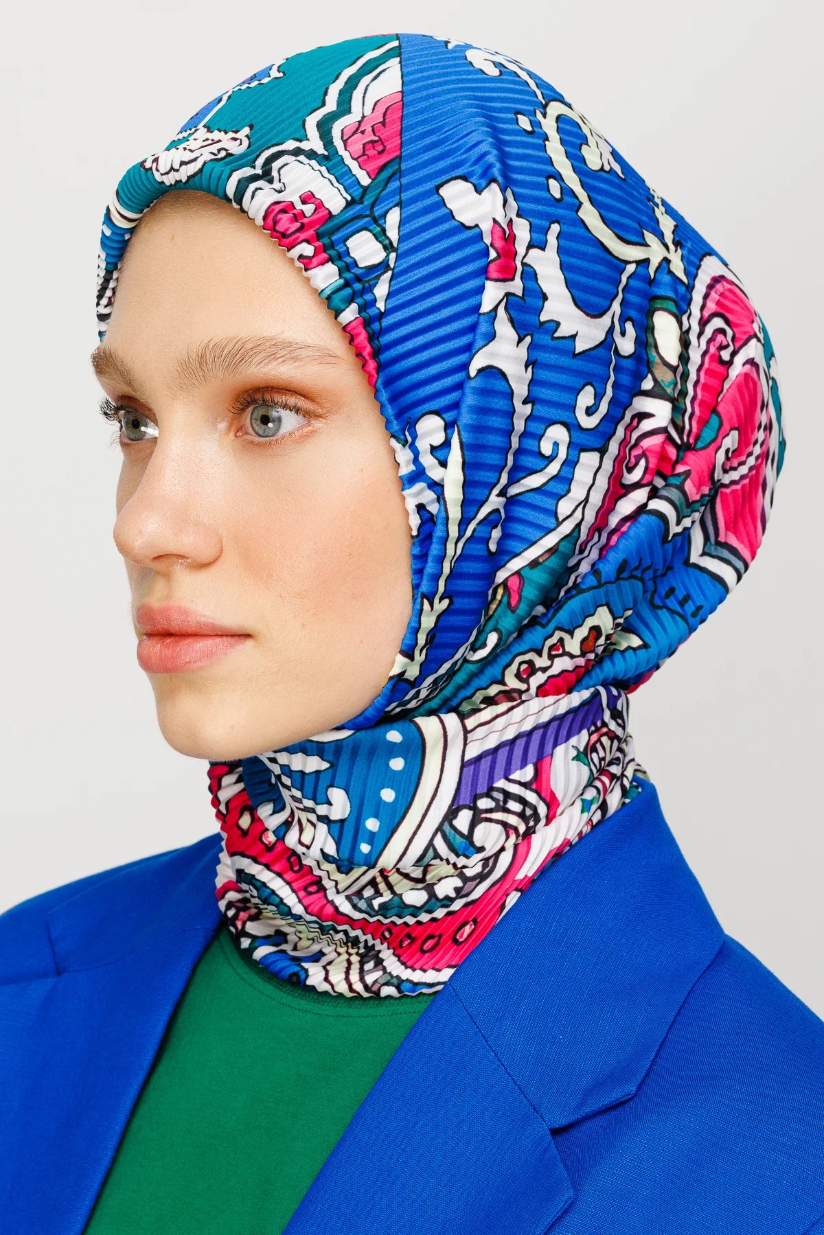 40 Yama Desen Pilise Eşarp