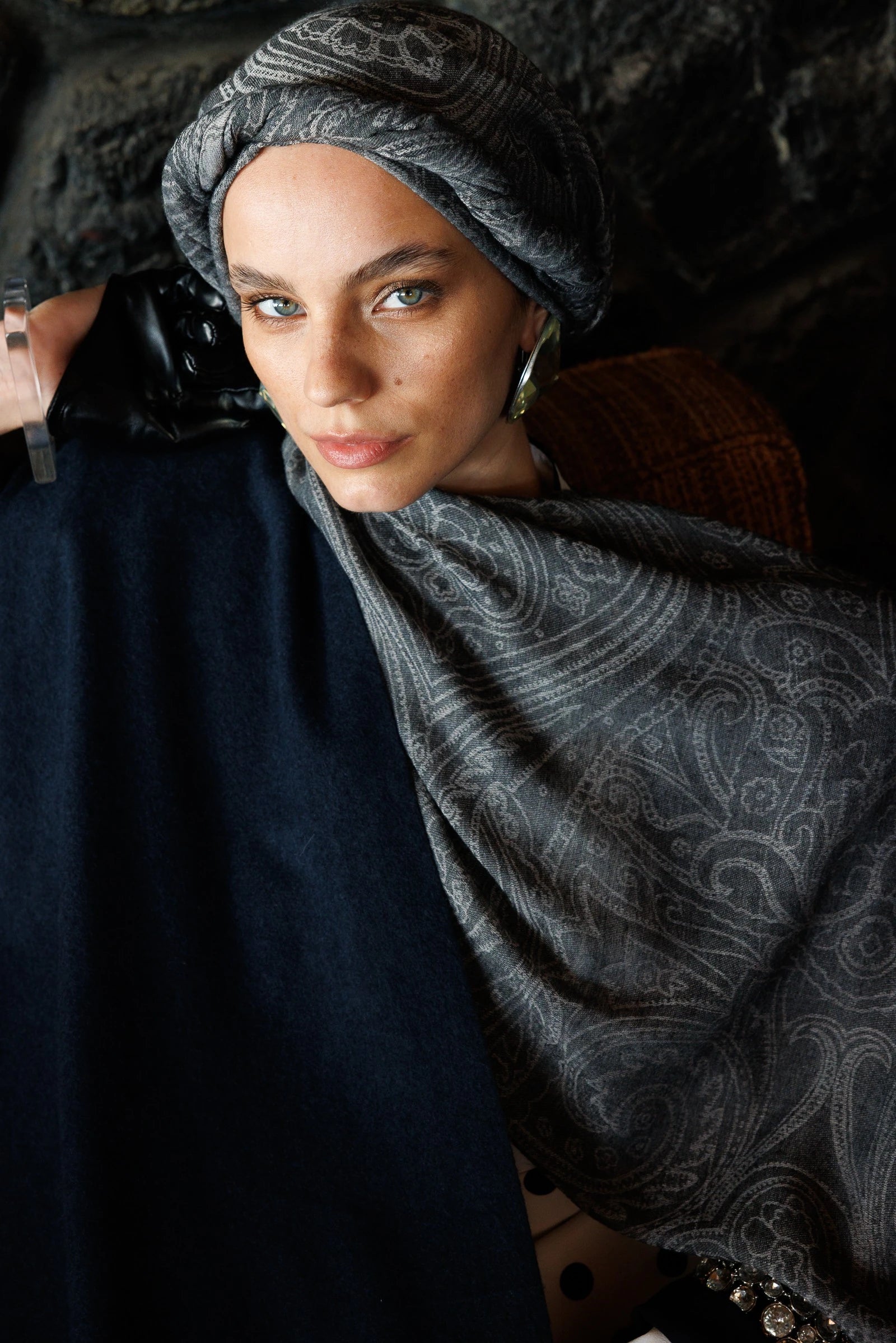 Rumi Desen Yün Kaşmir Şal