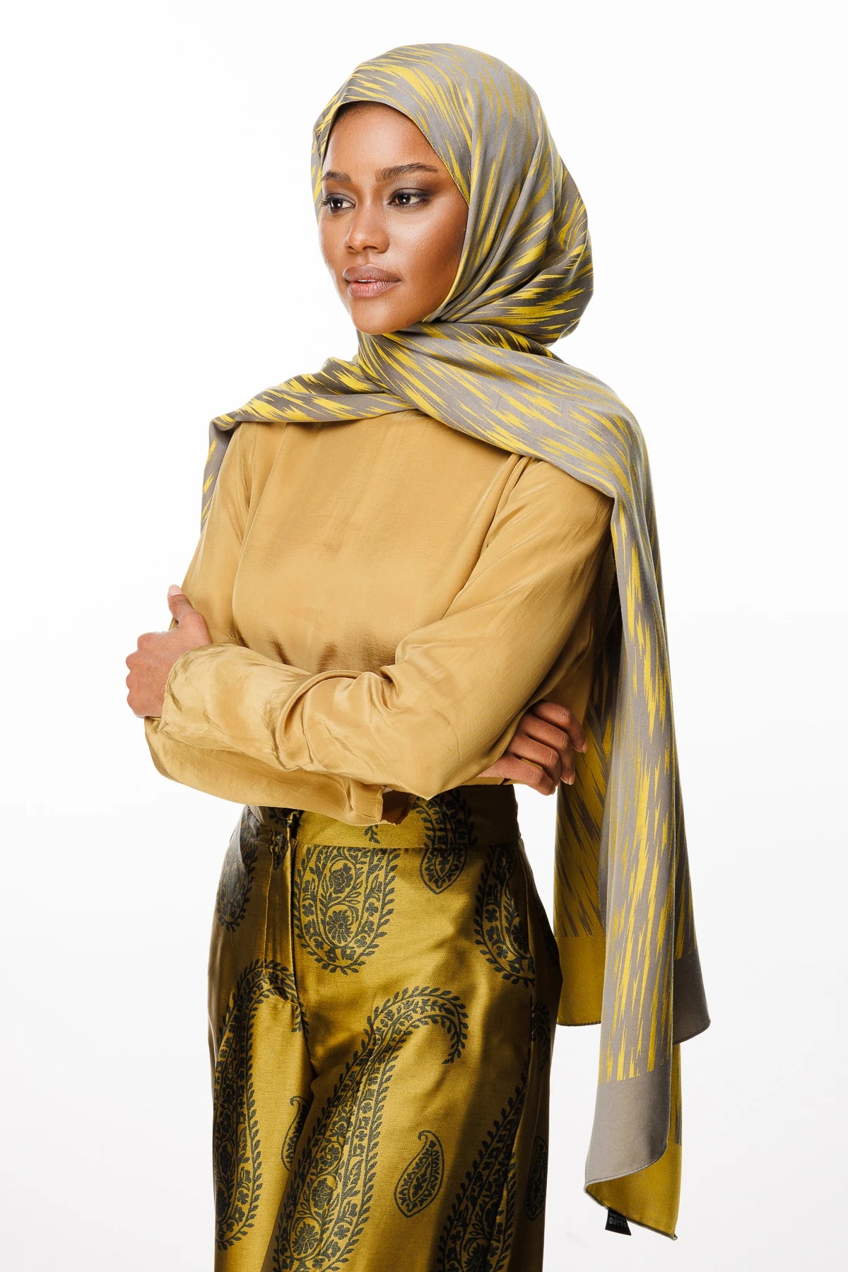 Selis Desen Çift Taraflı Şal