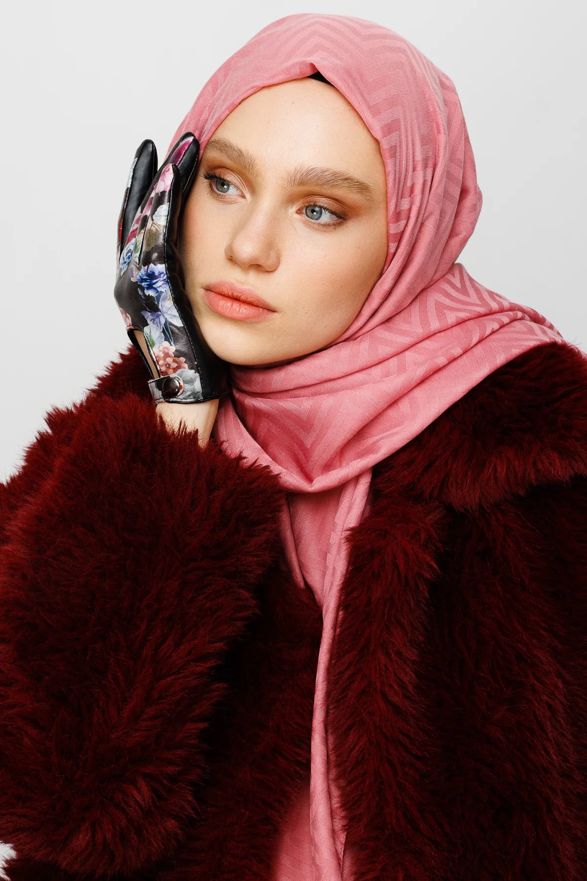 Zikzak Desen Pamuk Jakar Şal