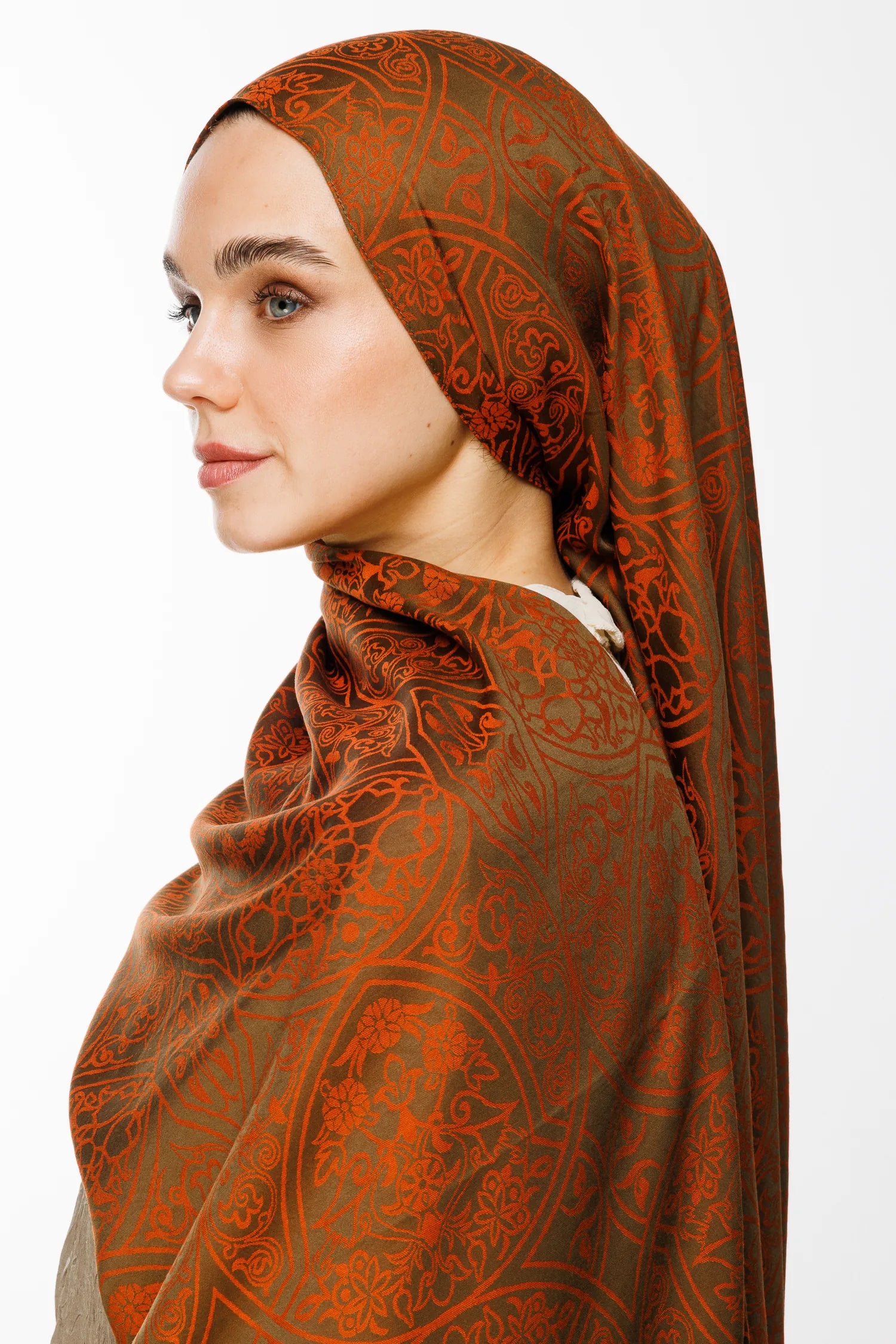 Morocco Desen Çift Taraflı Şal