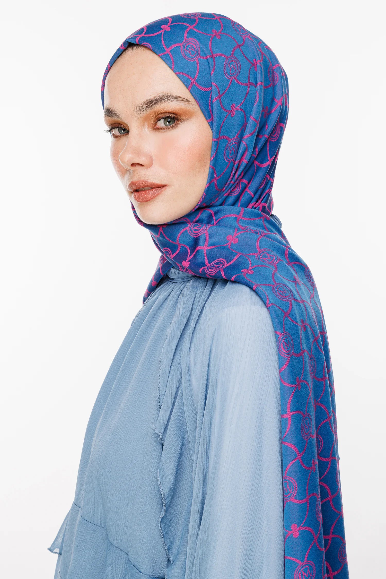 Marrakech Desen Çift Taraflı Şal