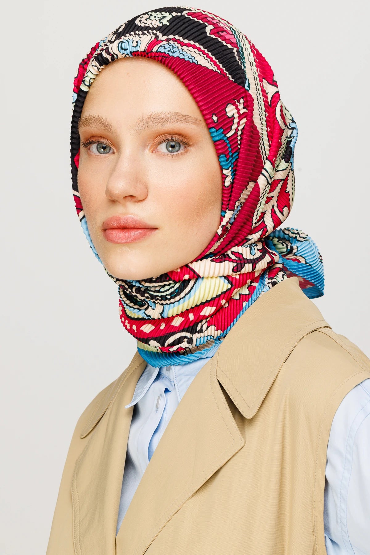 40 Yama Desen Pilise Eşarp