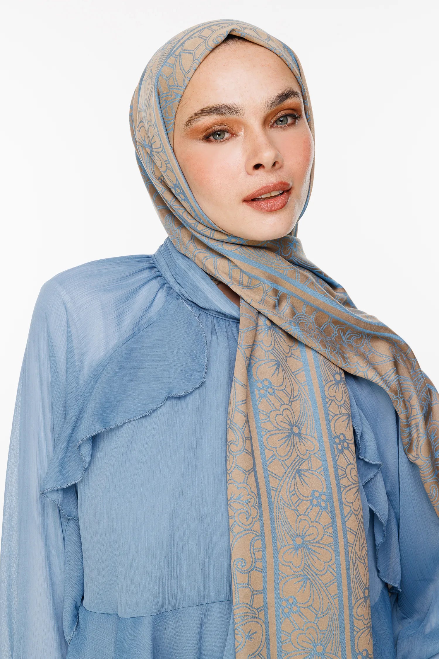 Lavin Desen Çift Taraflı Şal