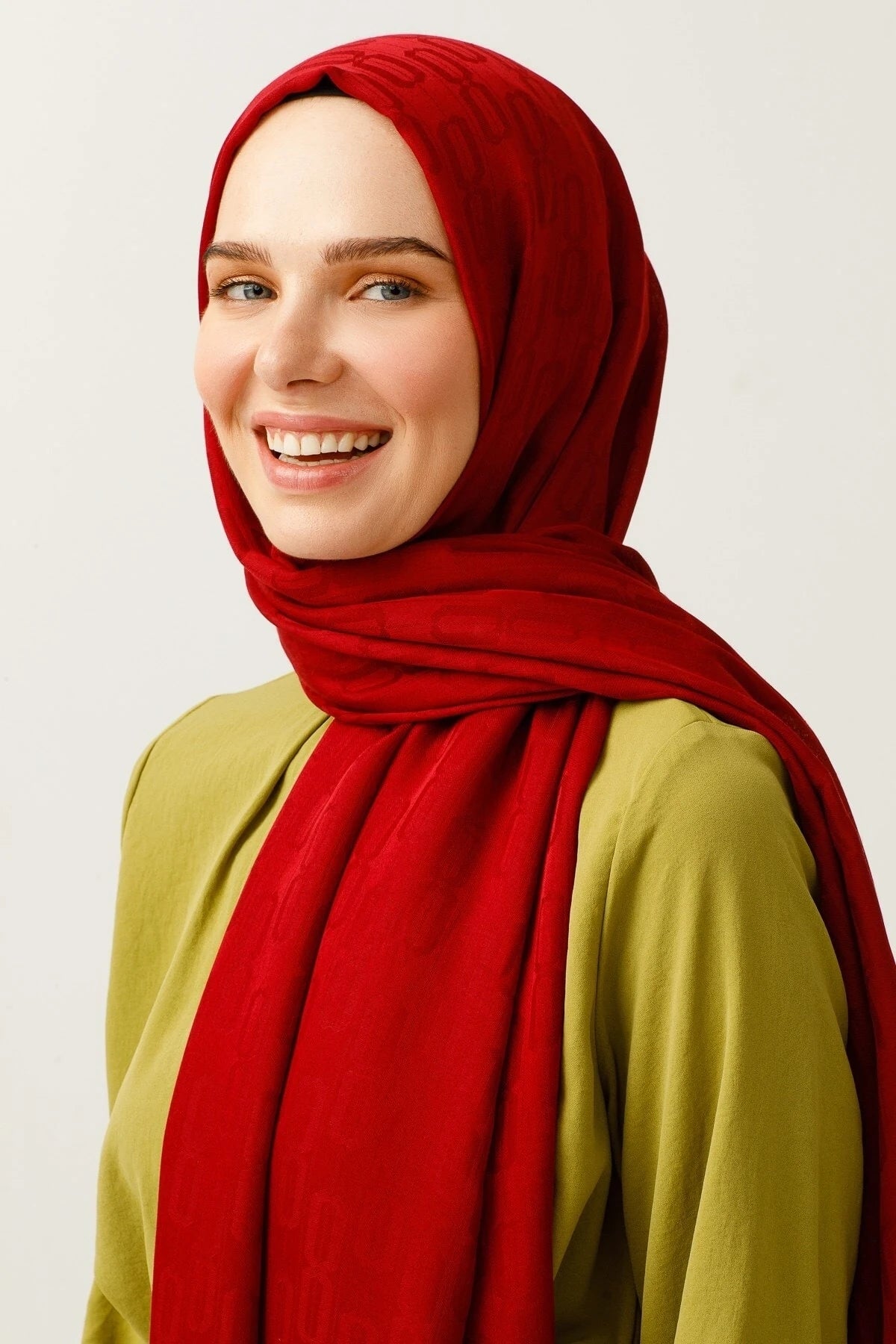 Zincir Desen Pamuk Jakar Şal