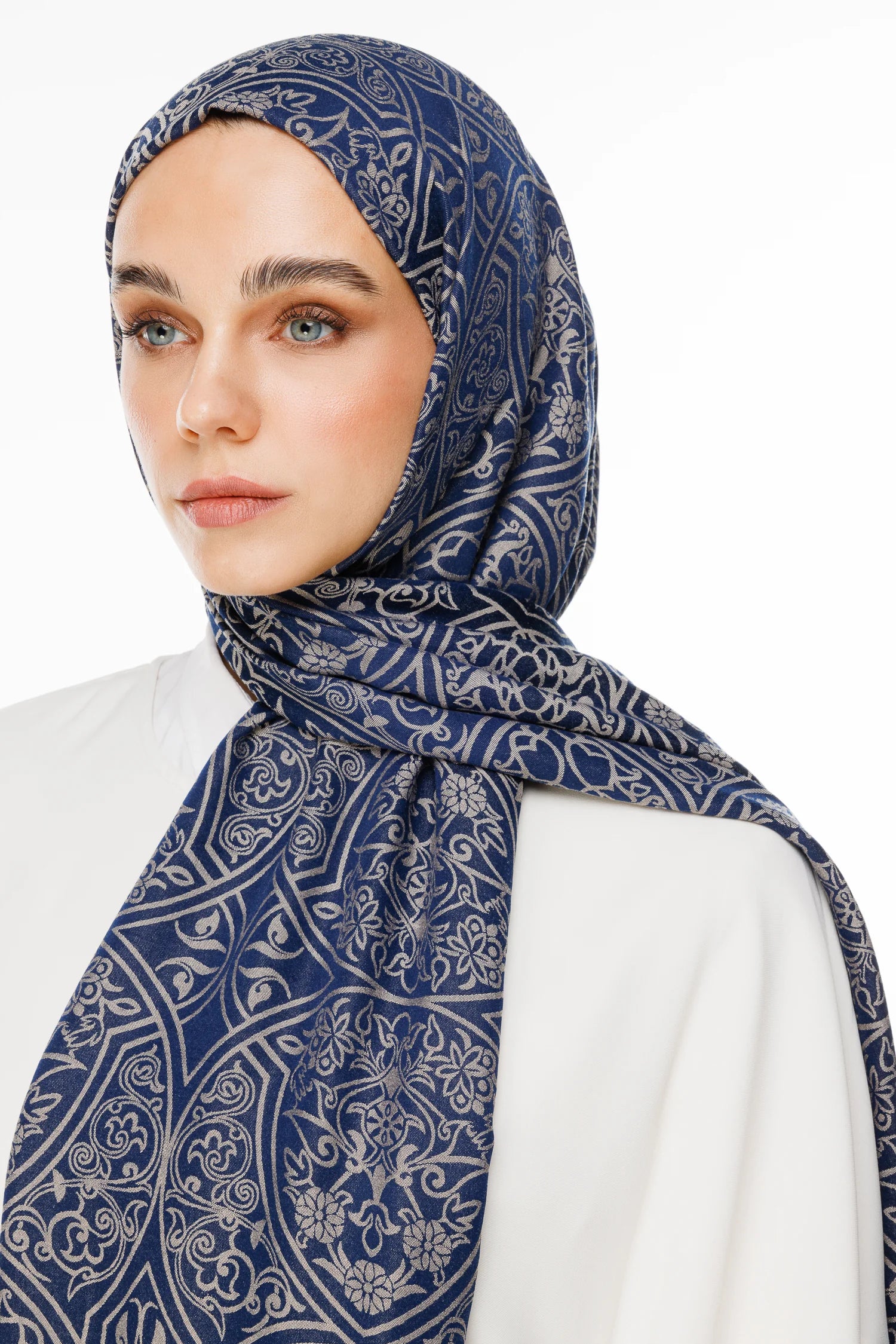 Morocco Desen Çift Taraflı Şal