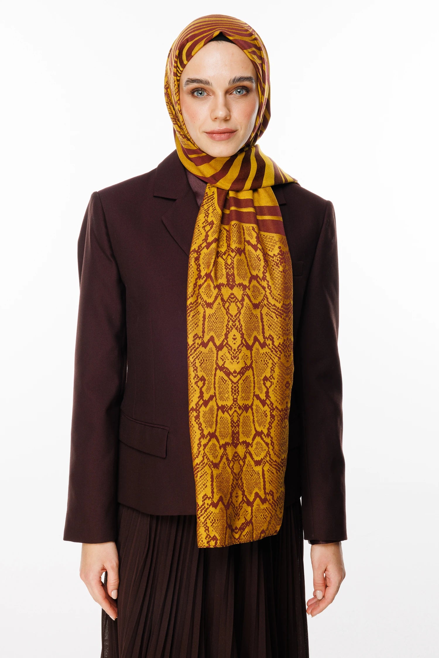 Riad Desen Çift Taraflı Şal