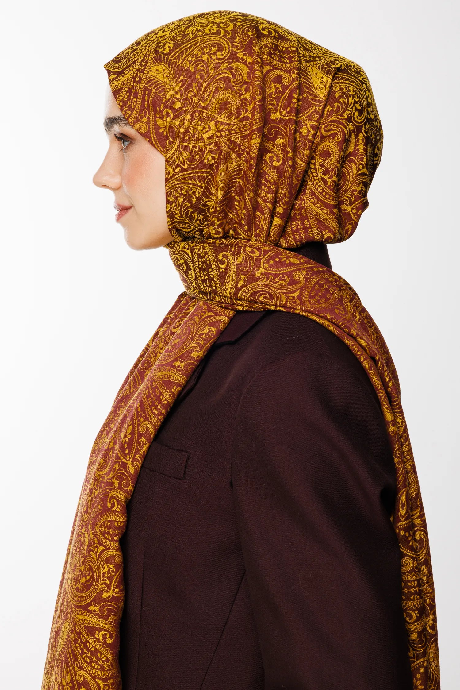 Velora Desen Çift Taraflı Şal