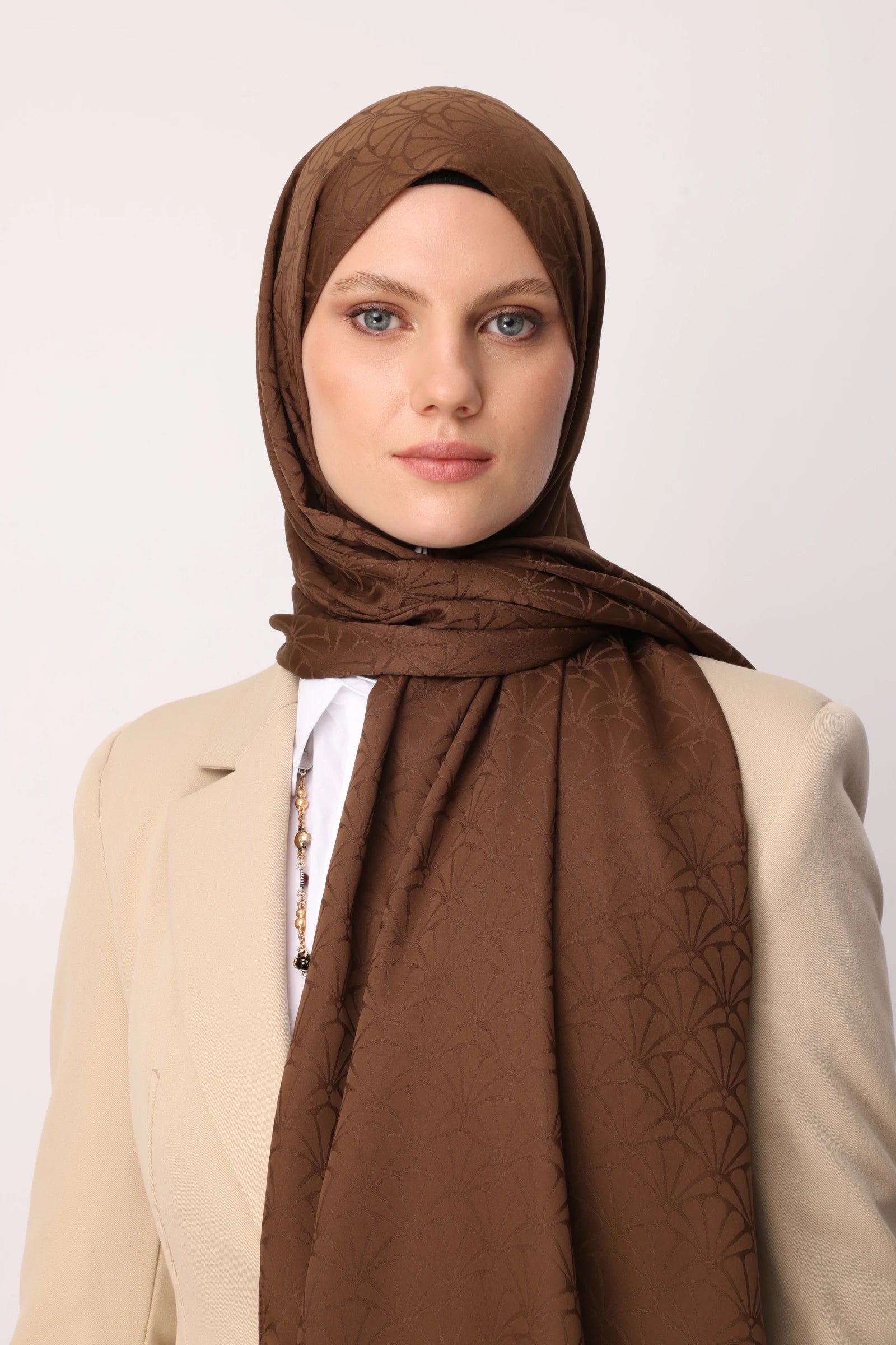 Lotus Desen İpeksi Jakar Şal