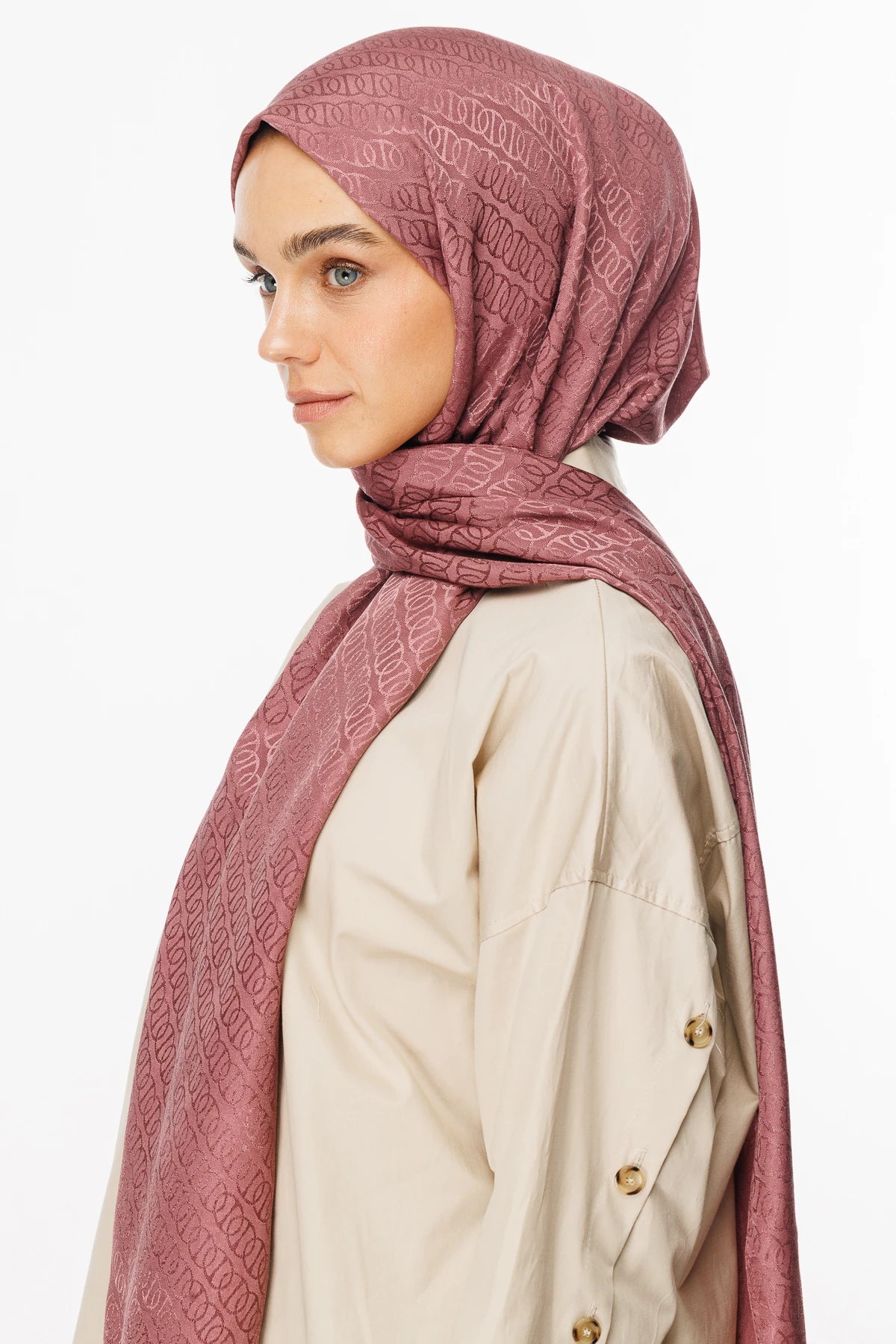 Forever Desen Parlak Jakar Şal