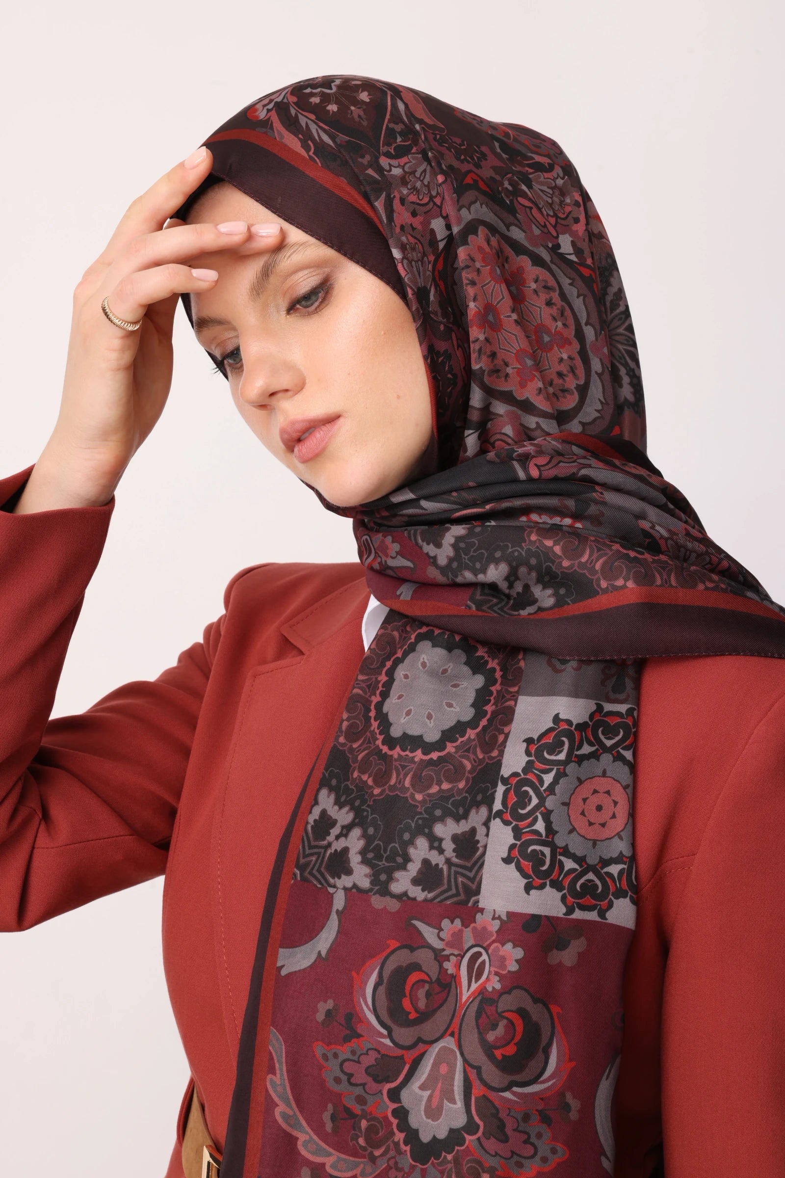 Solhar Desen Pamuk Şal