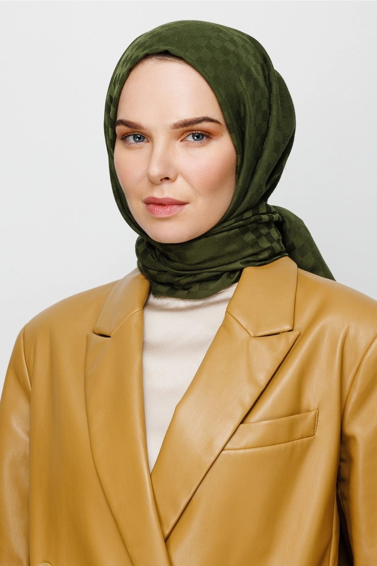 Kare Desen Pamuk Jakar Şal