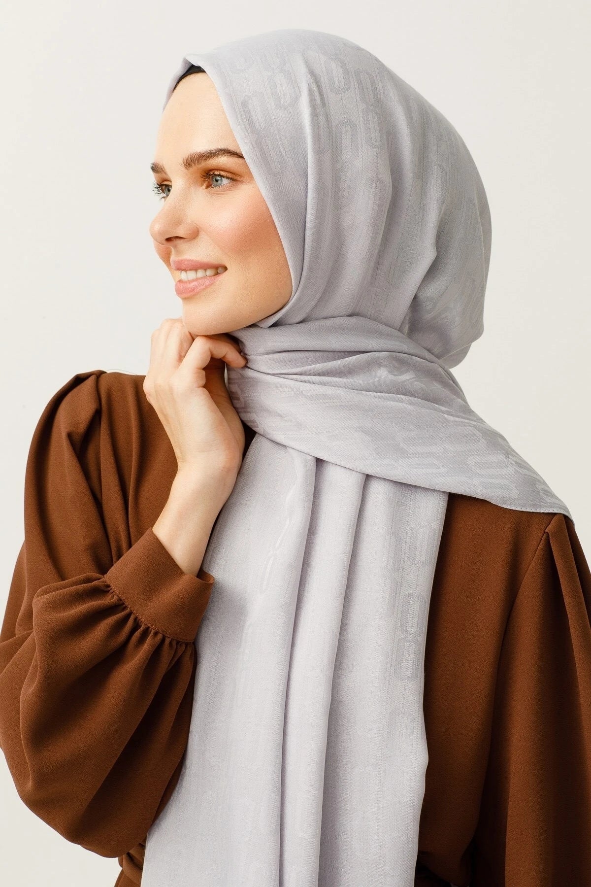 Zincir Desen Pamuk Jakar Şal