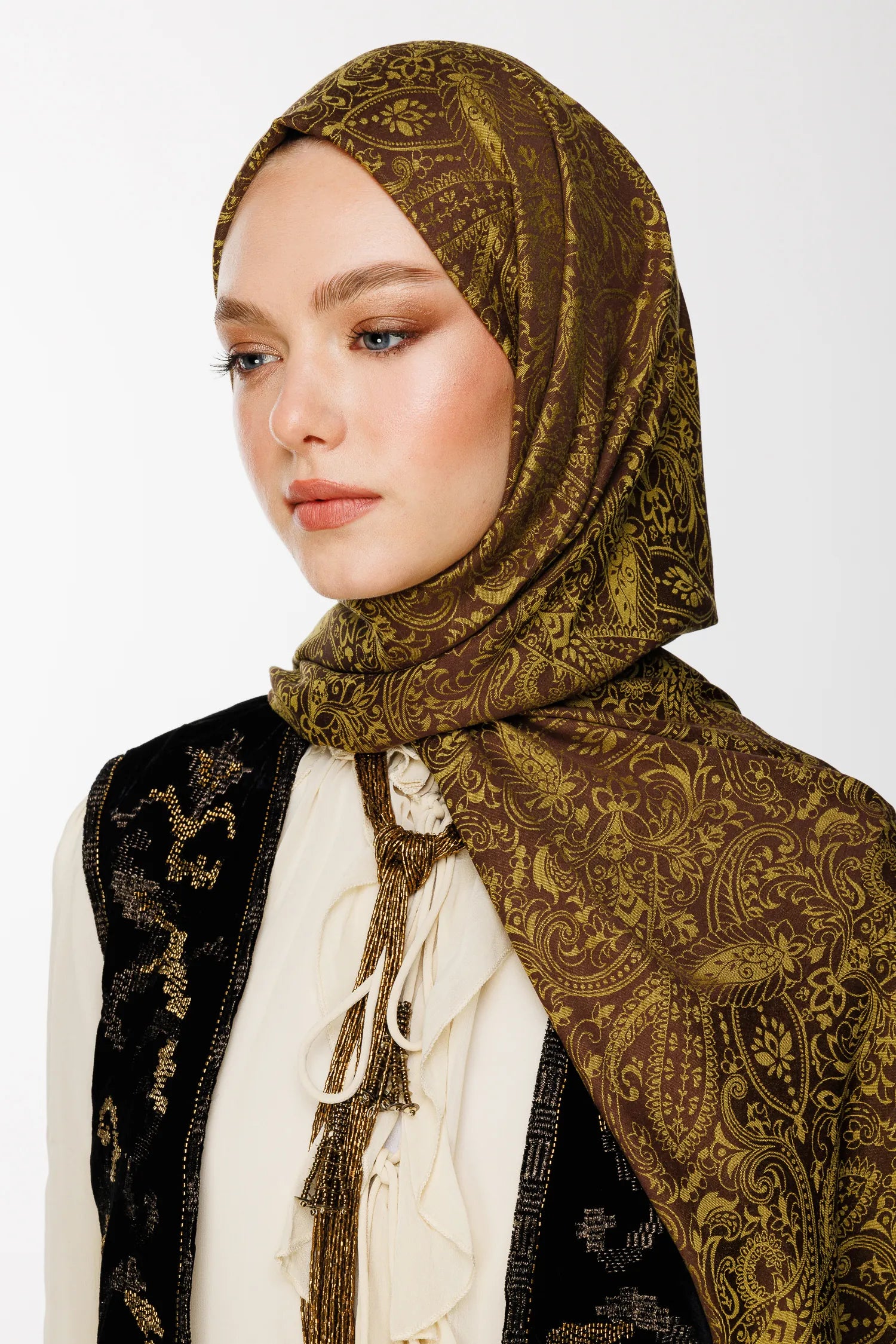 Velora Desen Çift Taraflı Şal