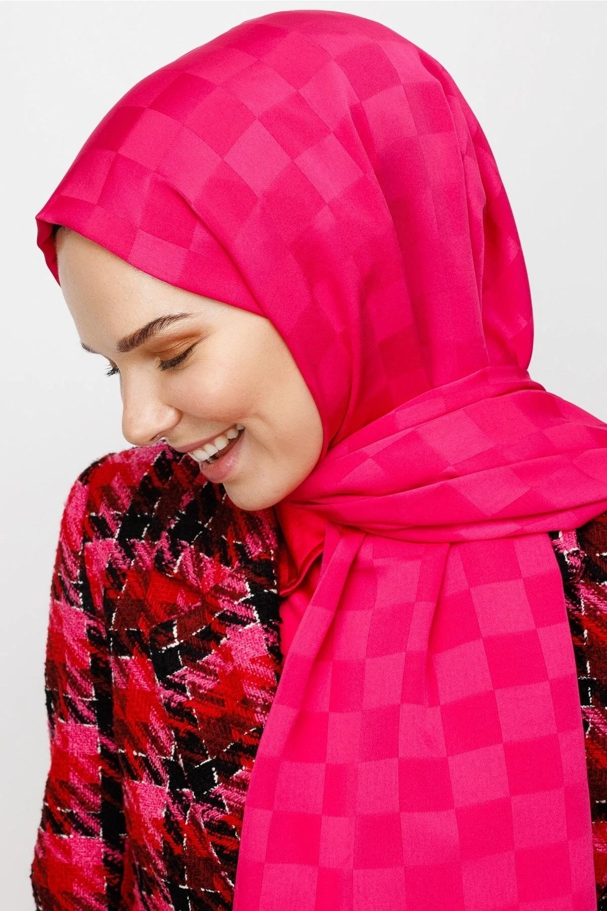 Dama Desen İpeksi Jakar Şal