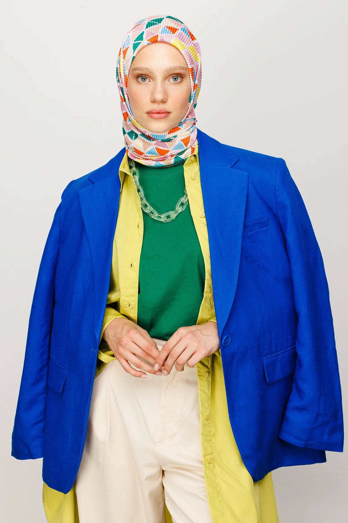 Prizma Desen Pilise Eşarp