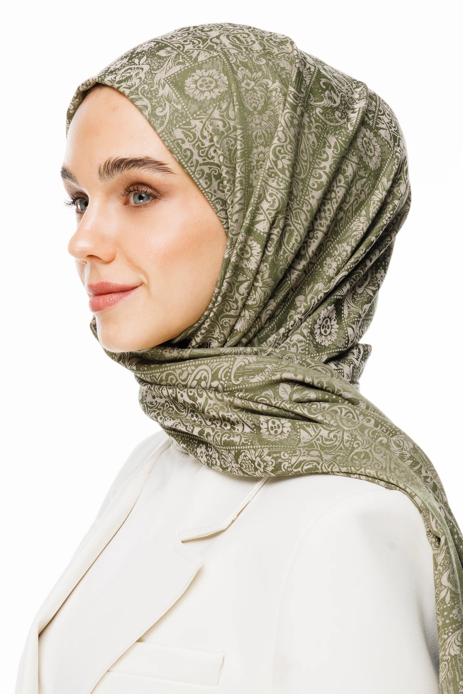 Henna Desen Çift Taraflı Şal