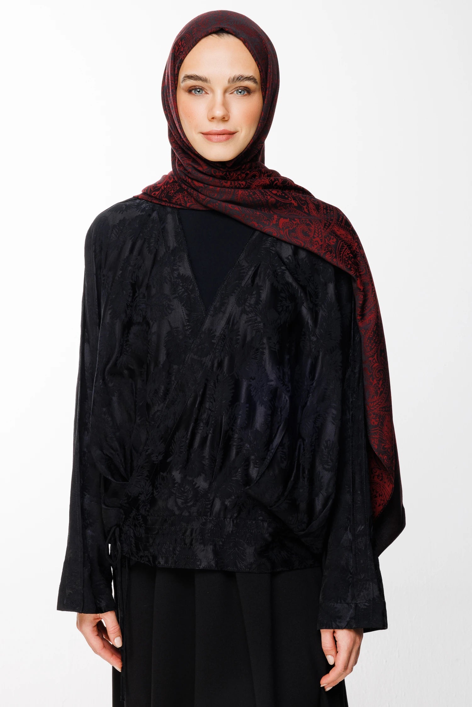 Velora Desen Çift Taraflı Şal