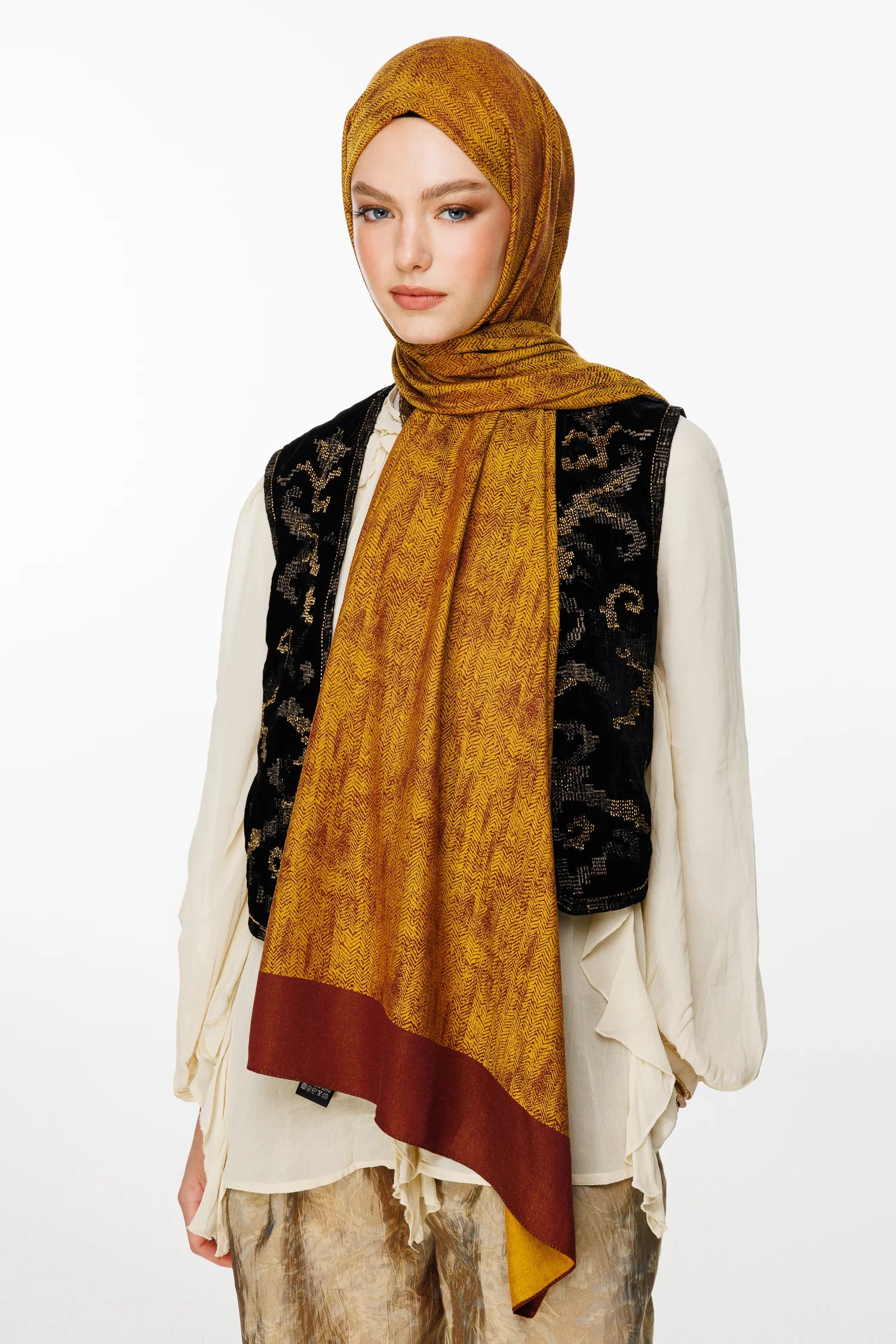 Sahra Desen Çift Taraflı Şal