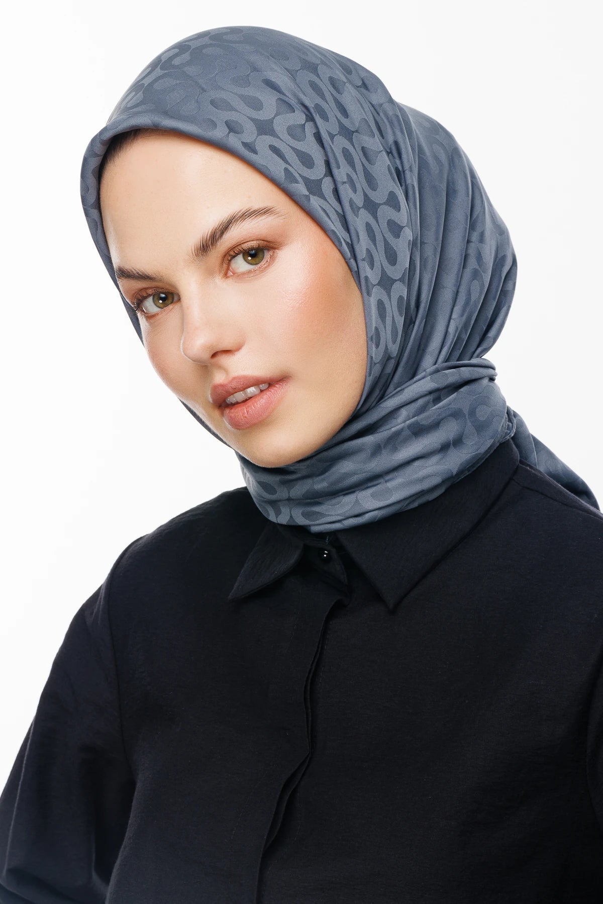 Moon Desen İpeksi Jakar Eşarp