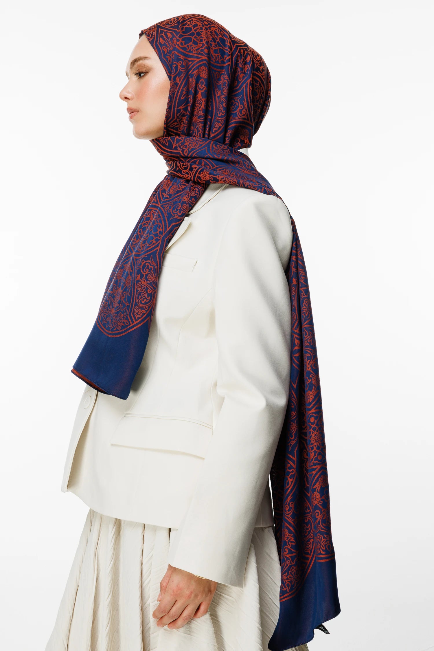 Morocco Desen Çift Taraflı Şal