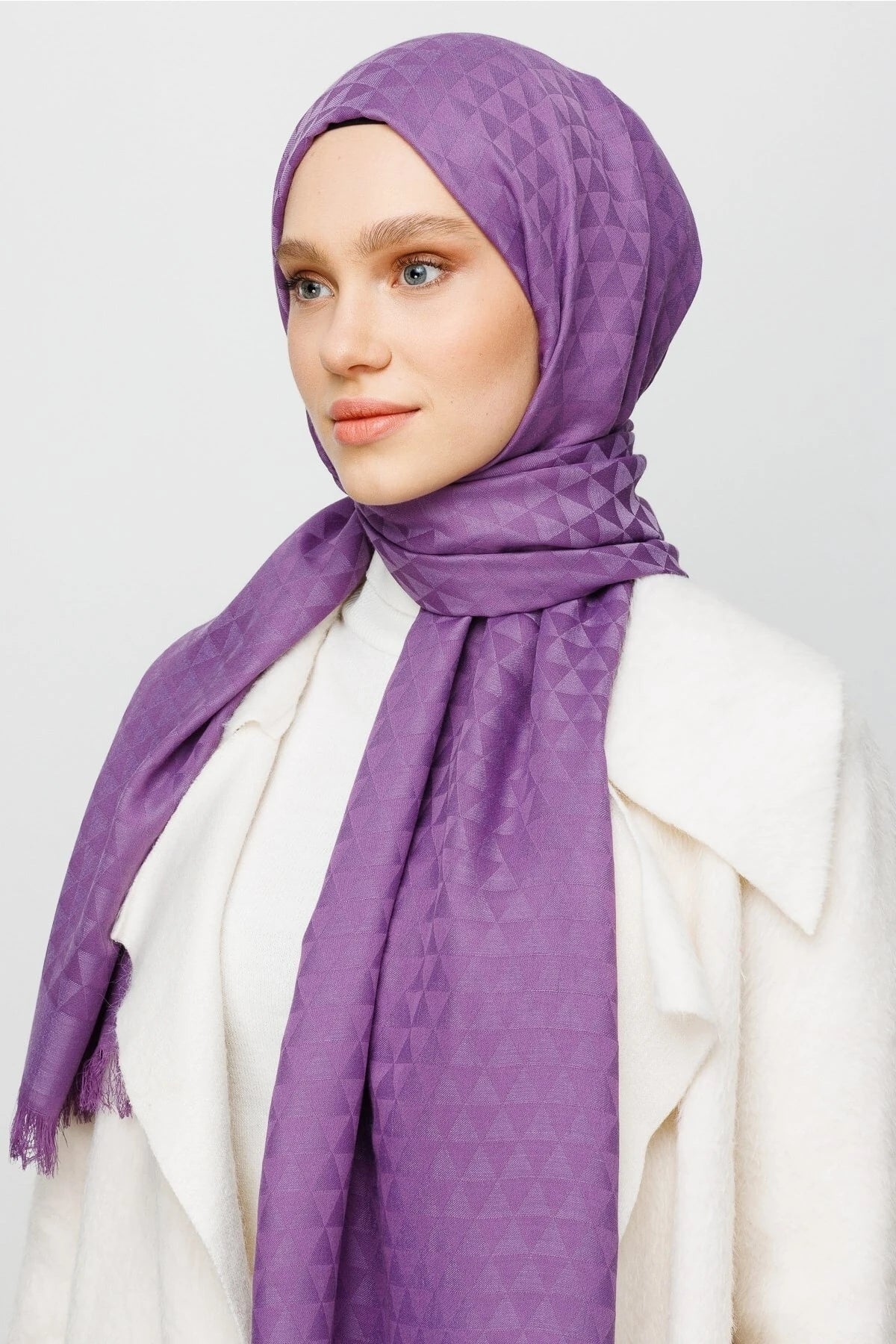 Prizma Desen Pamuk Jakar Şal