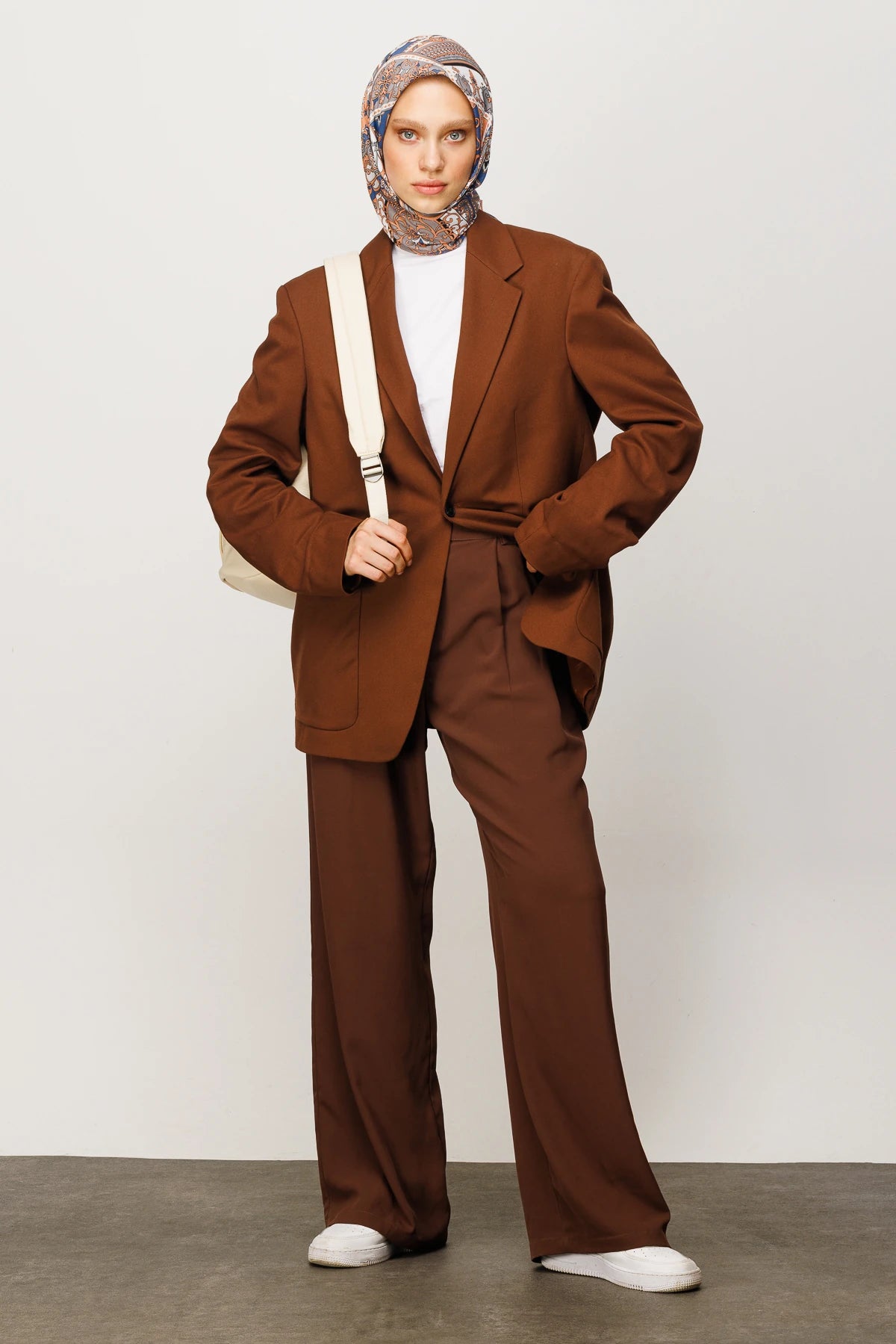 40 Yama Desen Dijital Soft Eşarp