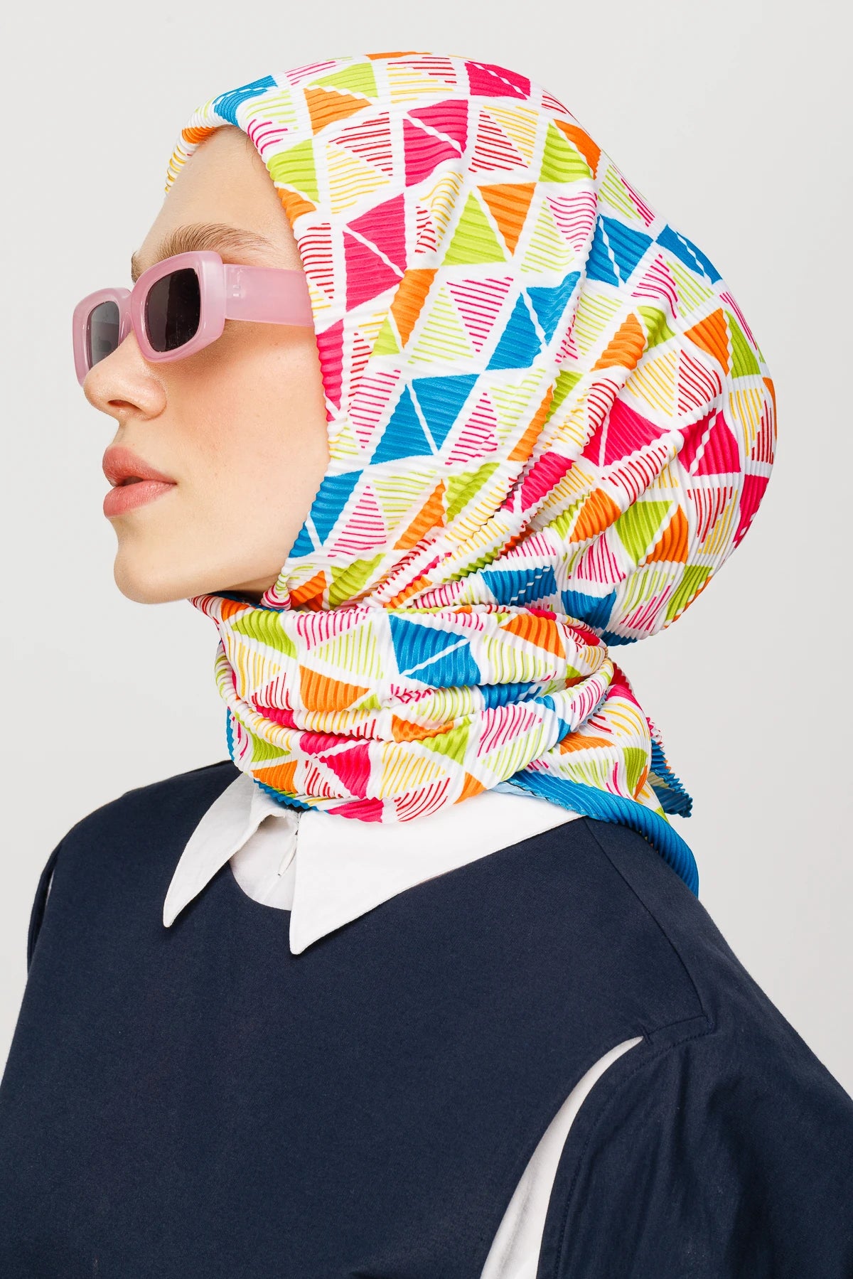 Prizma Desen Pilise Eşarp