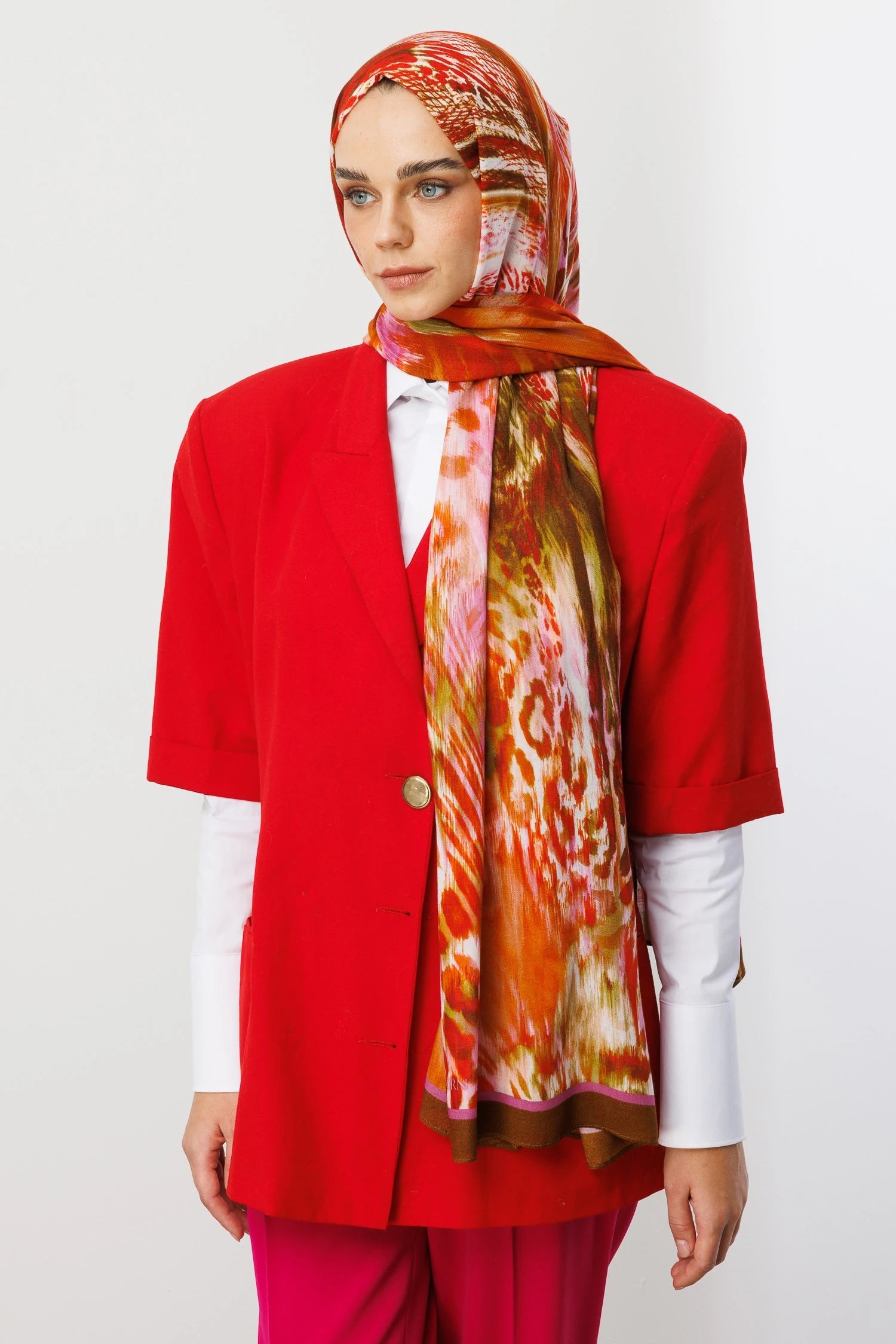 Leopar Desen Rami Şal